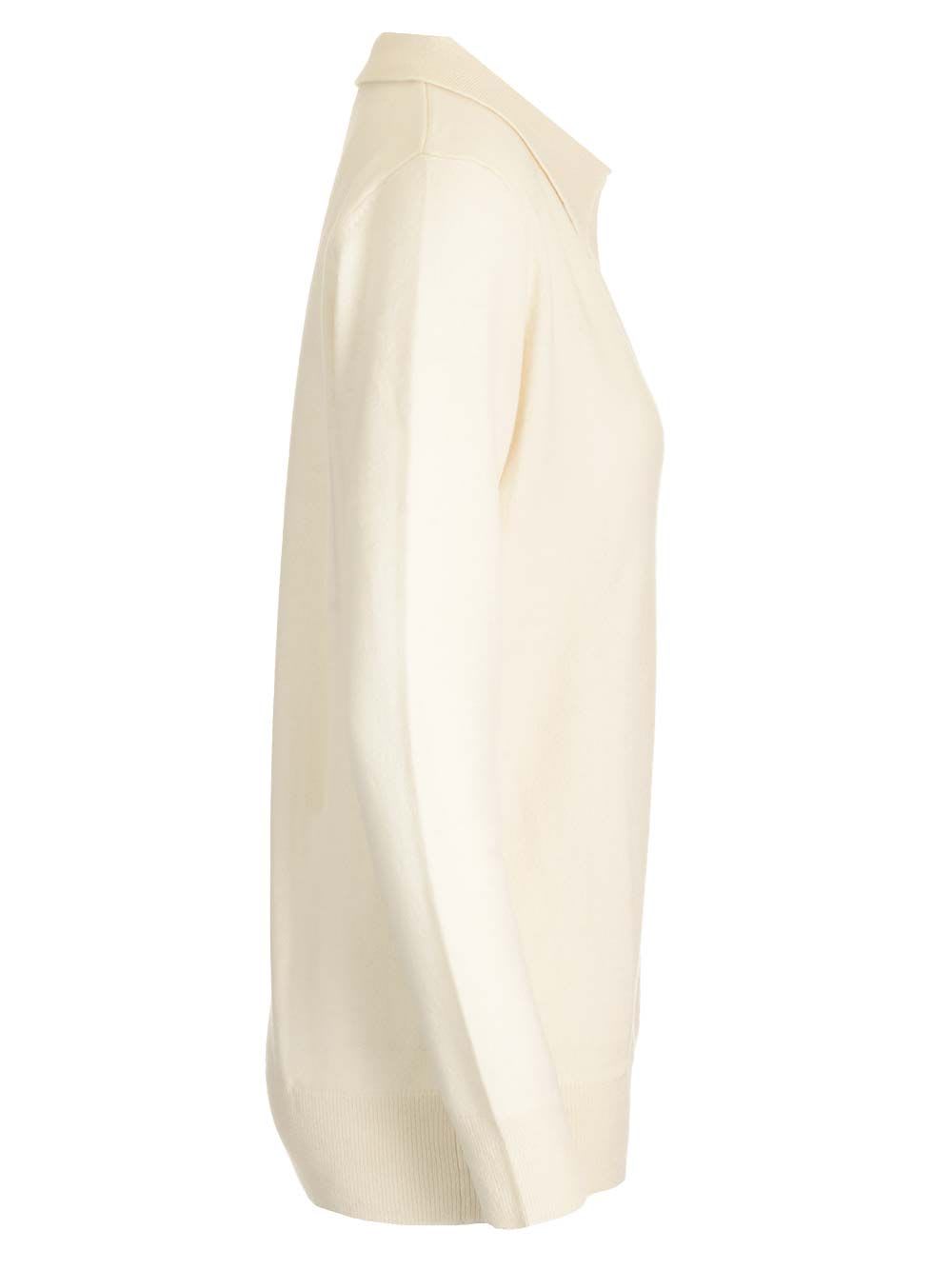 Lisa Yang Josefine Cream Sweater In White