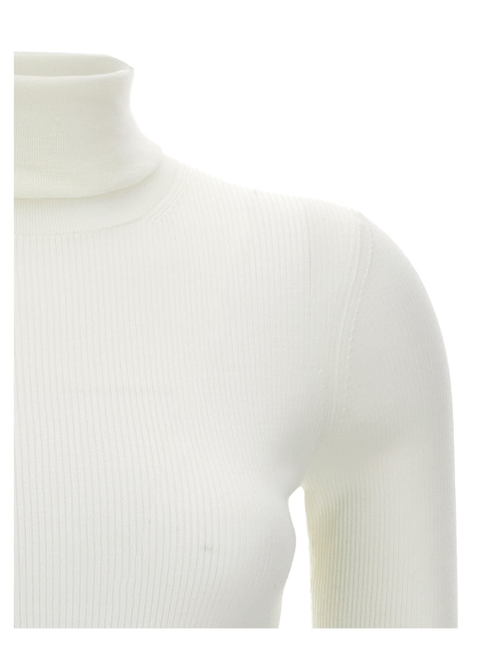 Shop Theory Leenda R Sweater In New Ivory