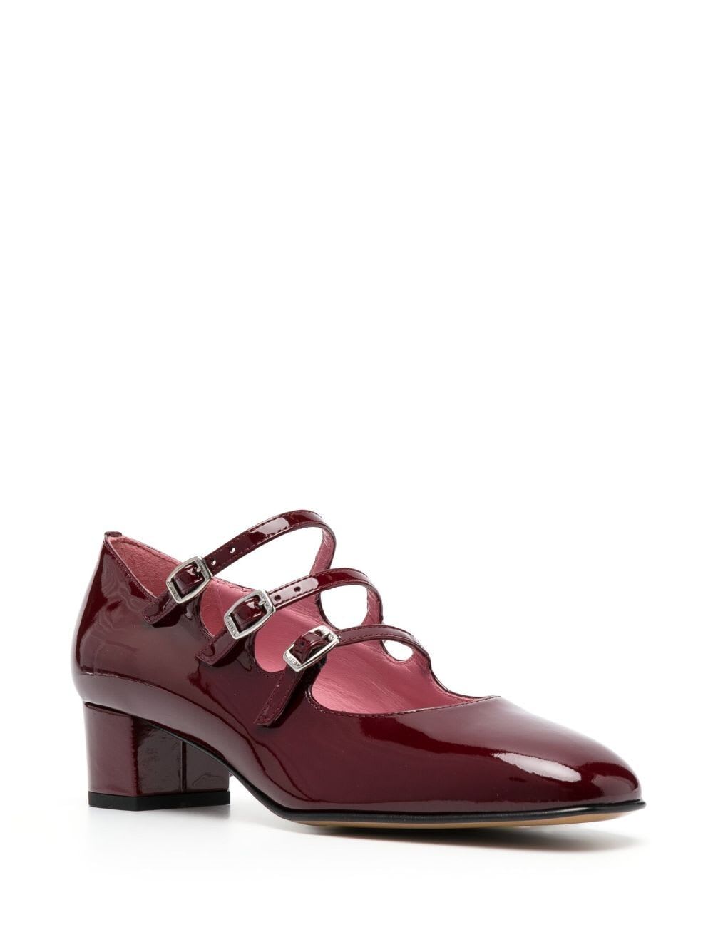 Shop Carel Kina Mary-jane In Burgundy