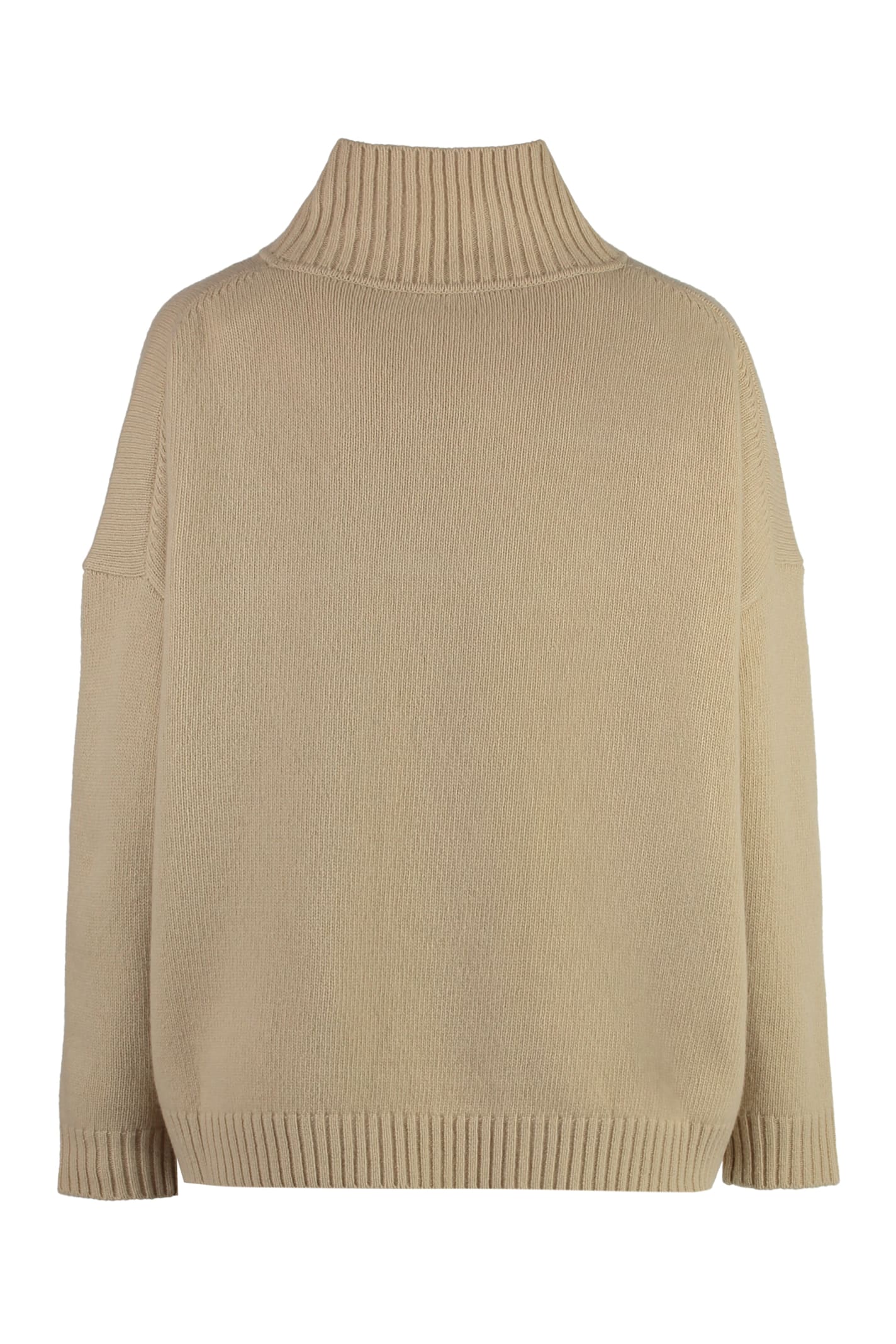 Shop Weekend Max Mara Borgia Turtleneck Sweater In Beige