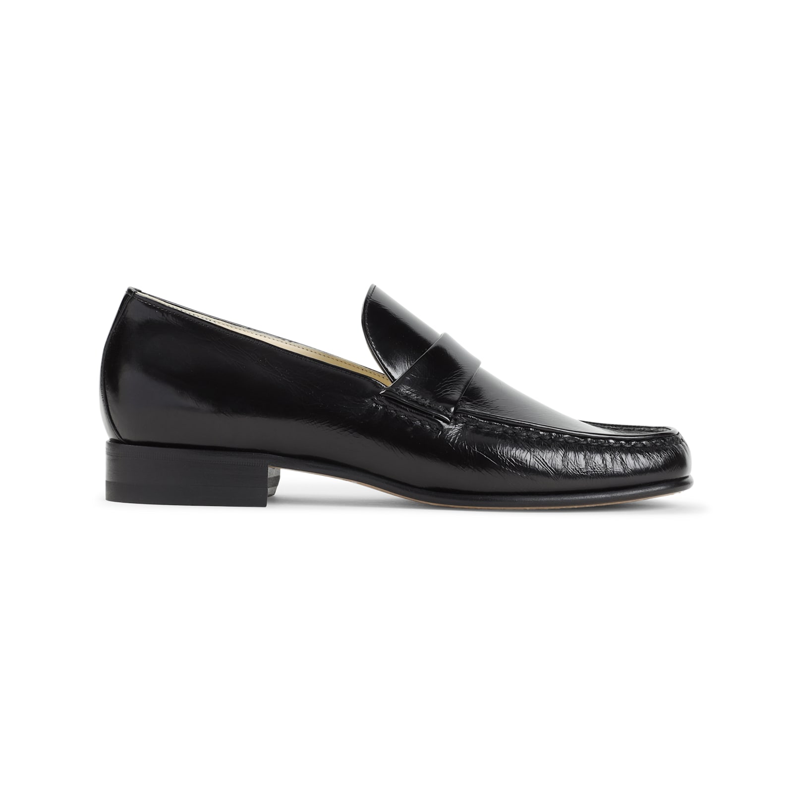 Phoebe Philo Calf Leather Loafers In Black