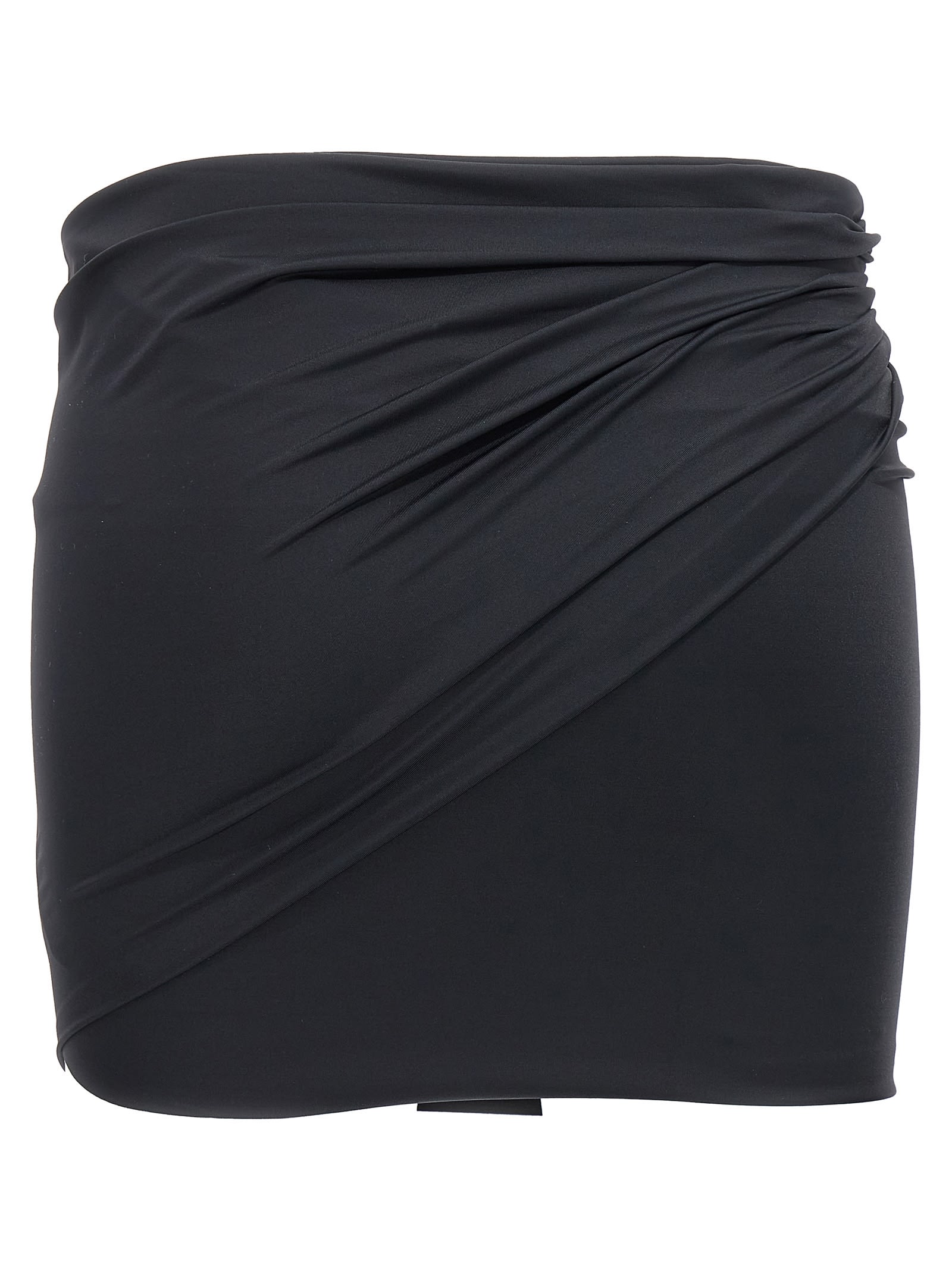 Shop Versace Medusacostum Cover Skirt In Black