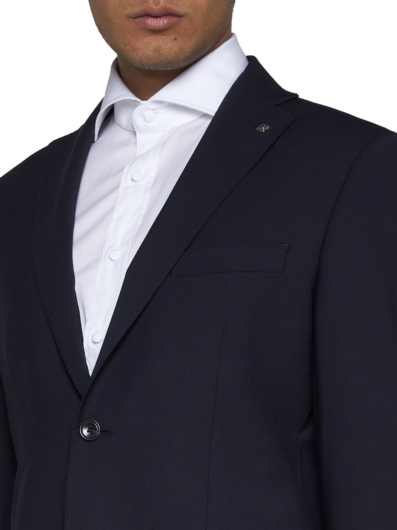 Shop Tagliatore Suit In Blue