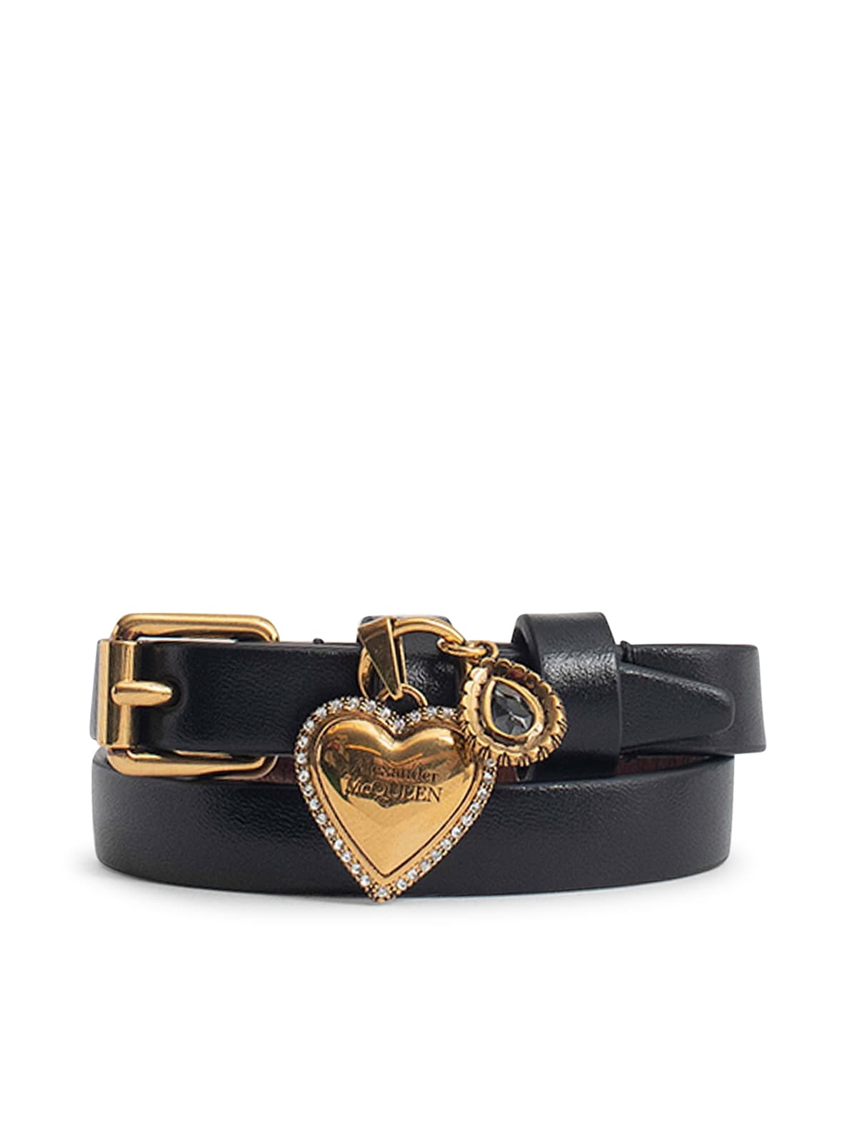 Alexander McQueen Heart Doubl Wrp Bracelet