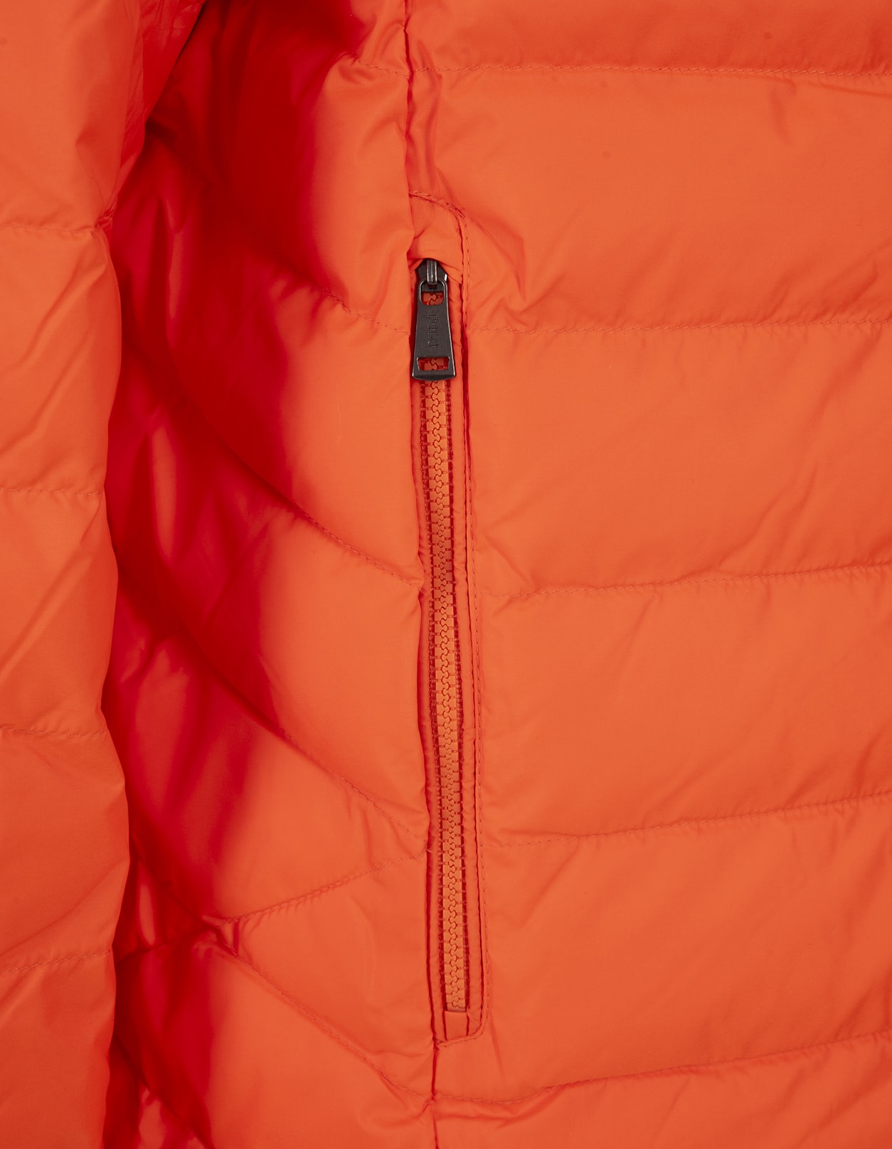 Shop Polo Ralph Lauren Orange Foldable Water Repellent Jacket Down Jacket