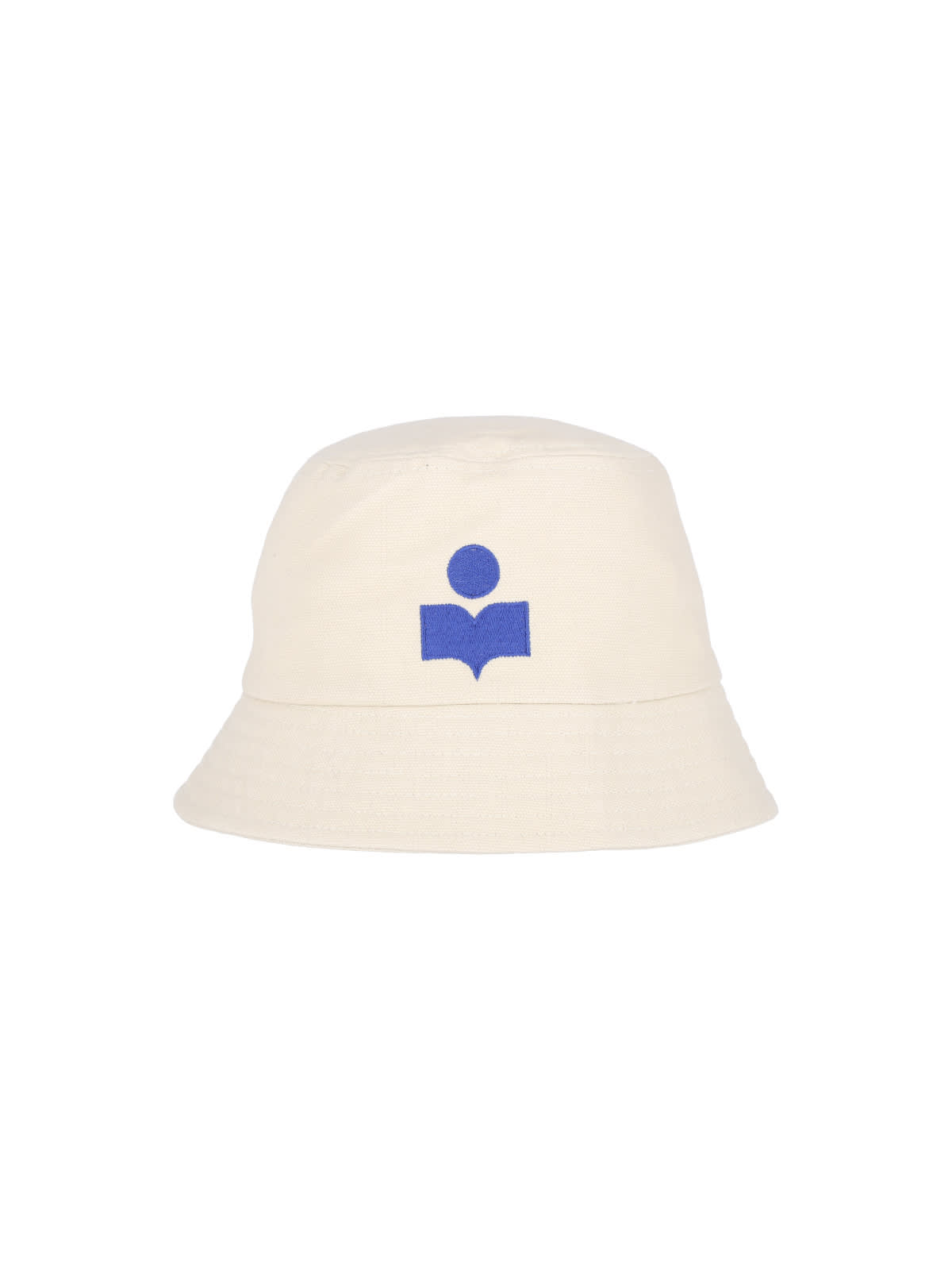 Isabel Marant Logo Bucket Hat In Crema