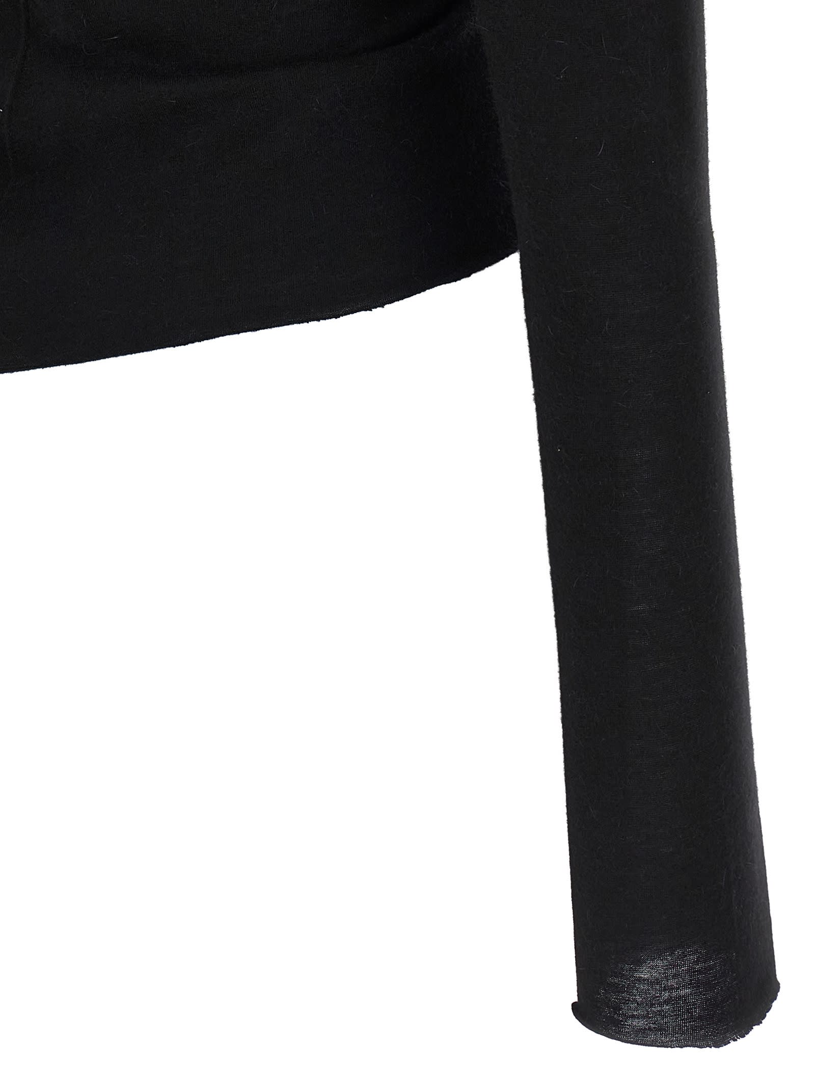 Rick Owens Allanah Ls T Sweater In Black