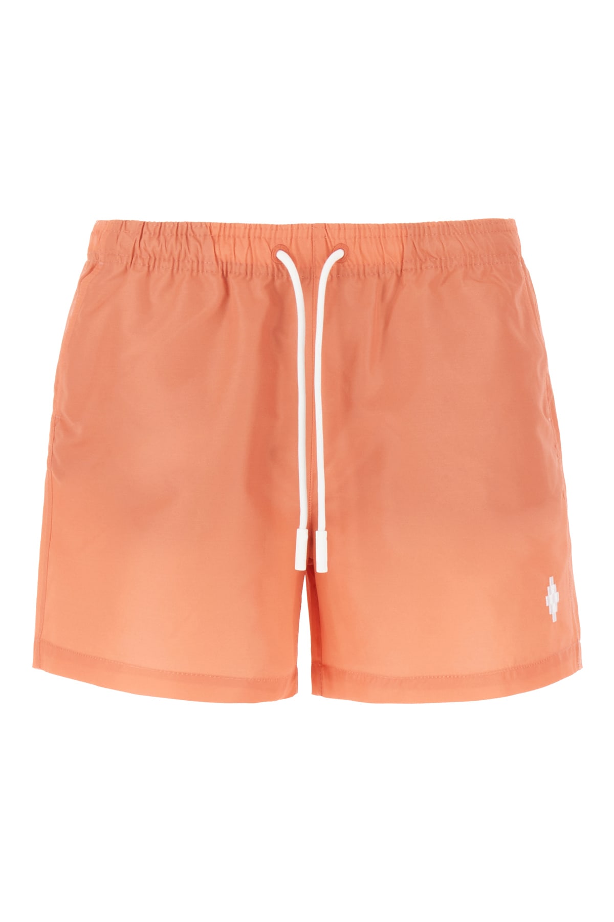 Marcelo Burlon County Of Milan Peach Polyester Swimming Shorts In Orange