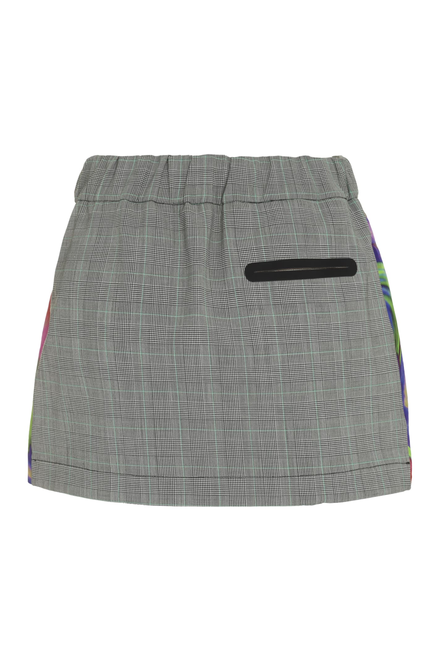 Shop Emporio Armani Sustainability Project - Prince-of-wales Checked Skirt In Multicolor