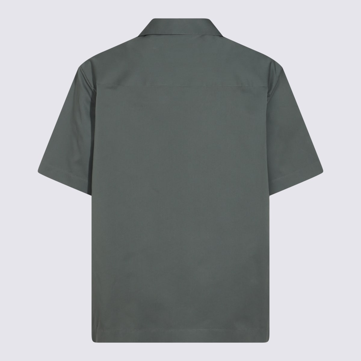 Jil Sander Relaxed Short Sleeves Shirt In Green