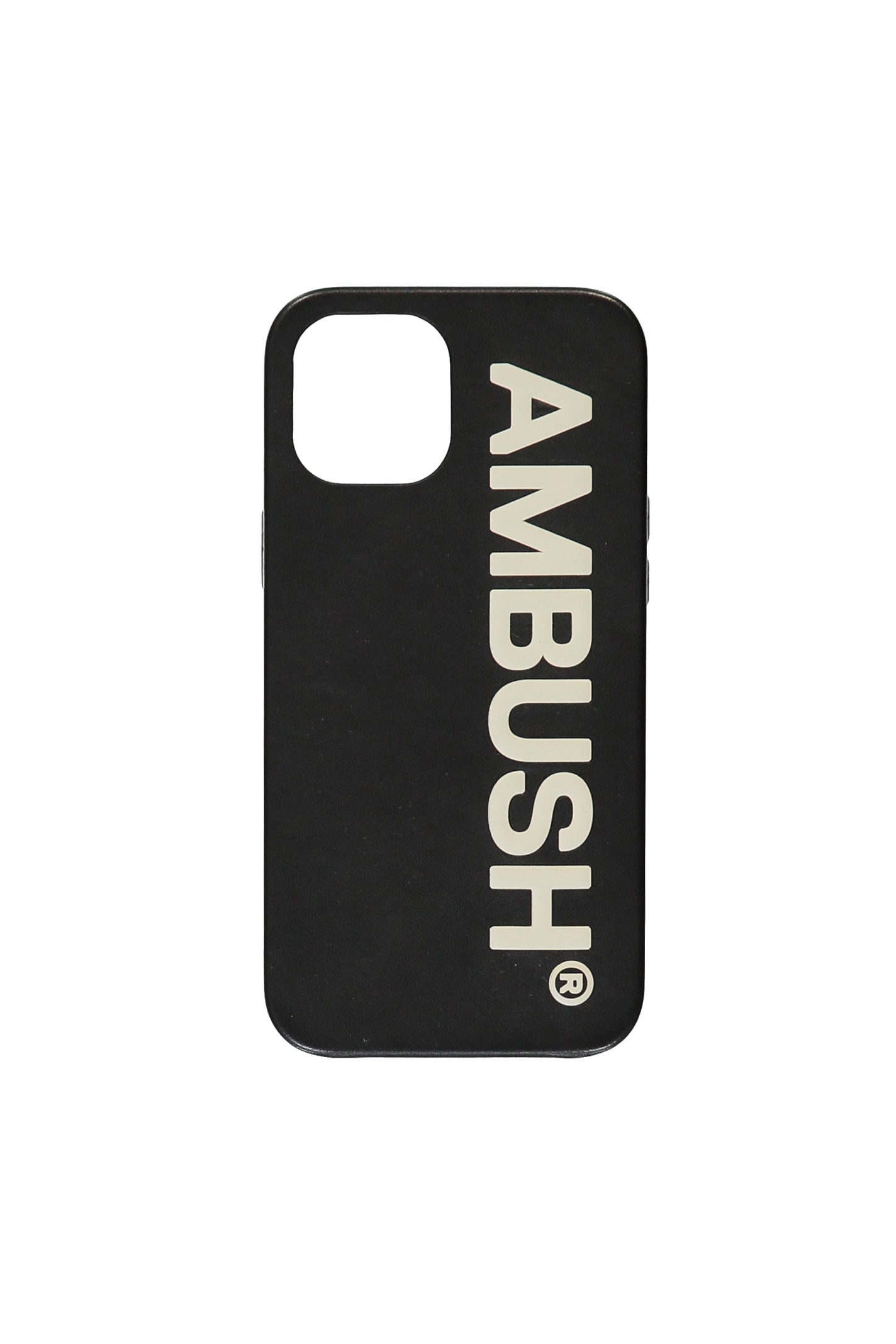 Shop Ambush Logo Detail Iphone 12 Promax Case In Black