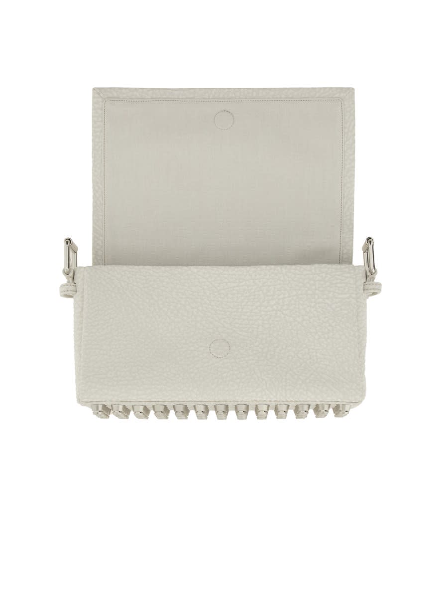 Alexander Wang Ricco Medium Studded Shoulder Bag In White