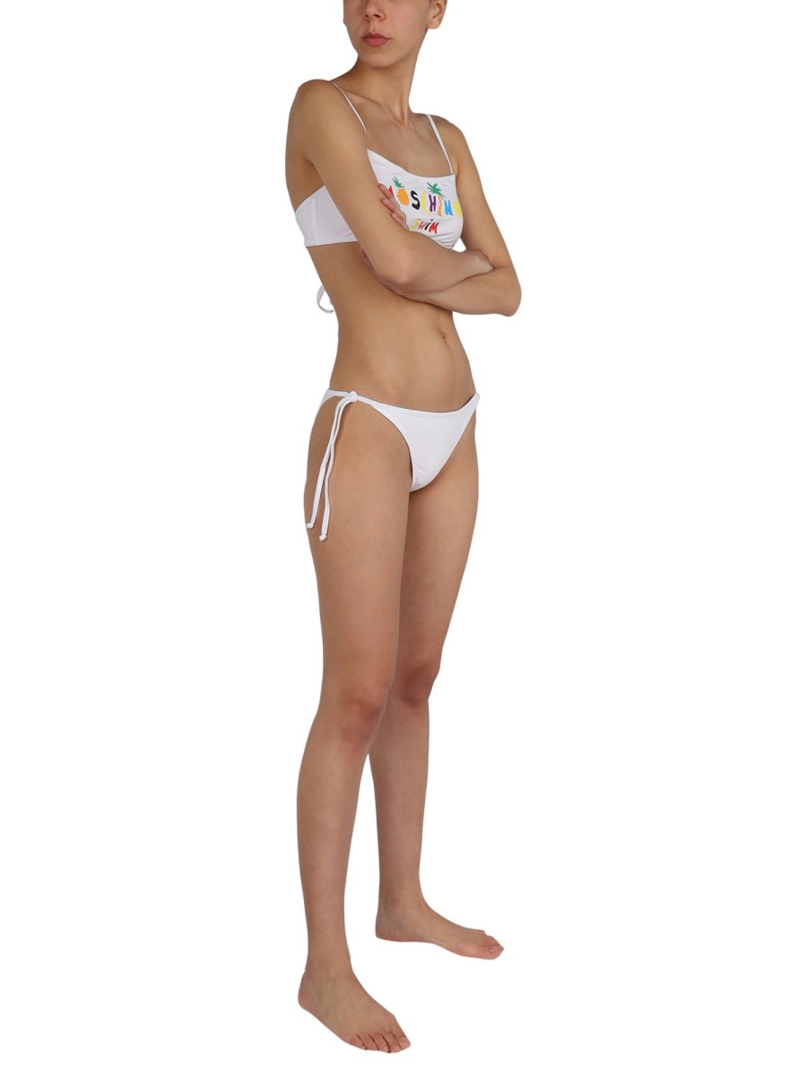 Shop Moschino Bikini Briefs In White