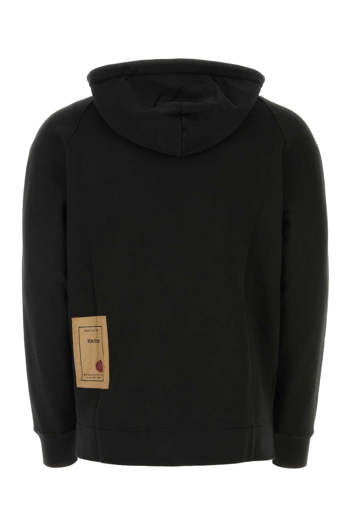 Shop Ten C Black Cotton Oversize Sweatshirt