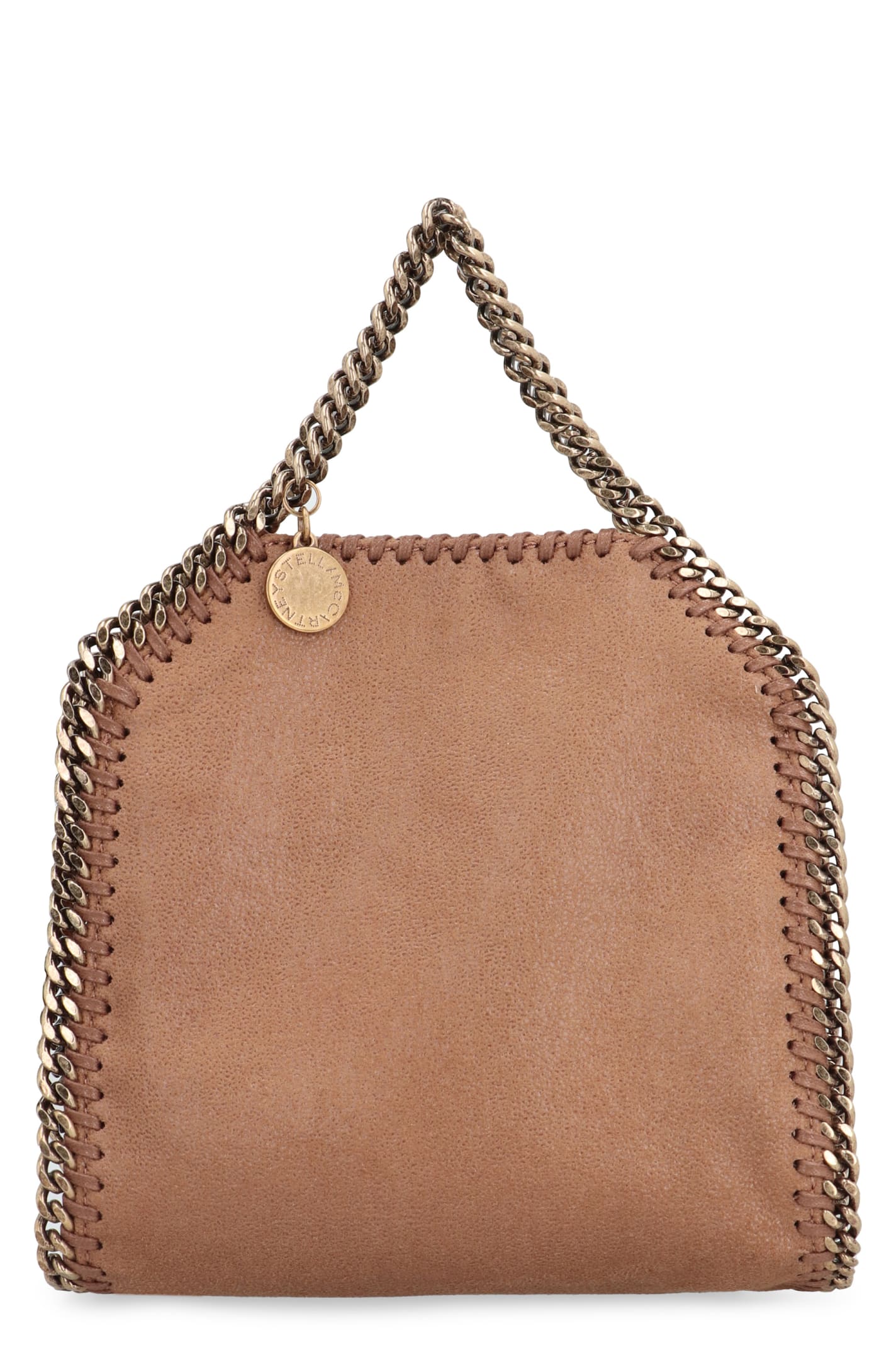 Shop Stella Mccartney Tiny Falabella Mini-bag In Pecan