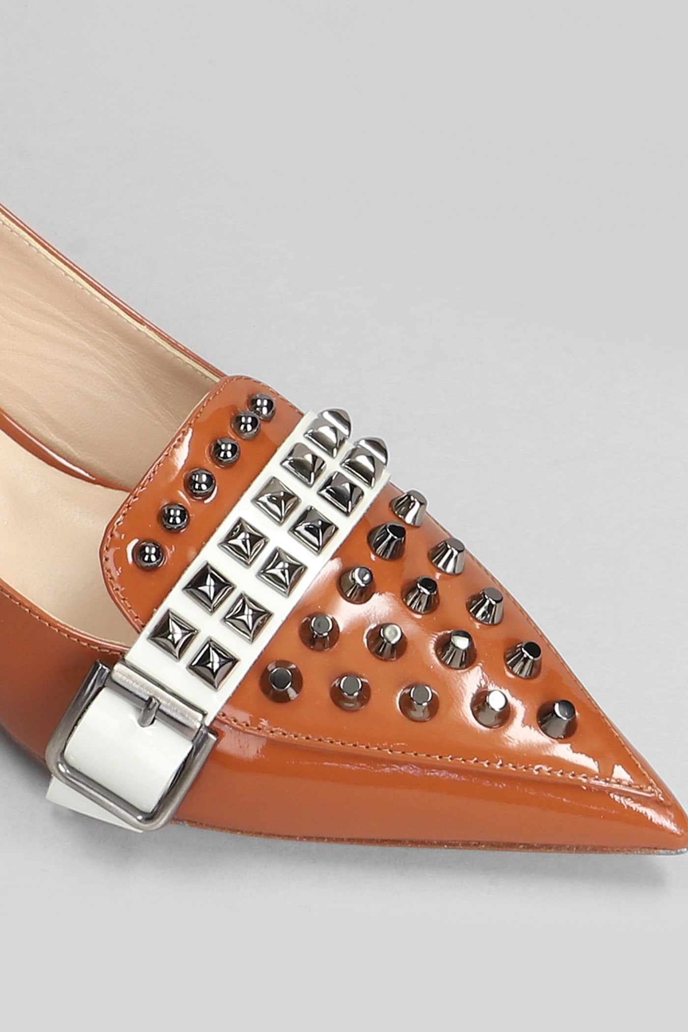 Shop Alchimia Pumps In Leather Color Patent Leather