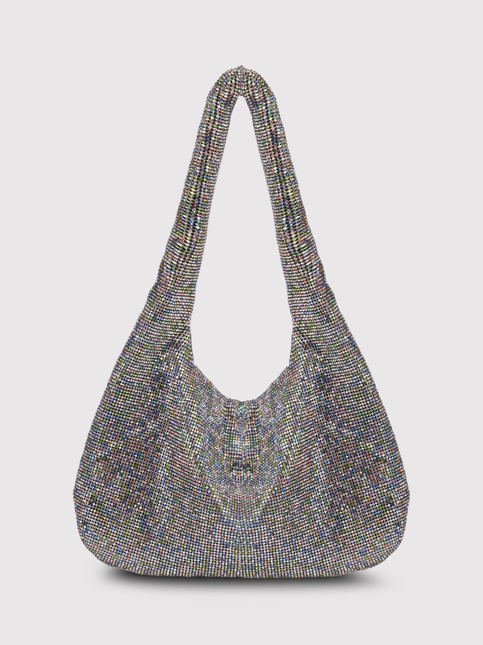 Shop Kara Crystal Mesh Crystal-embellished Shoulder Bag