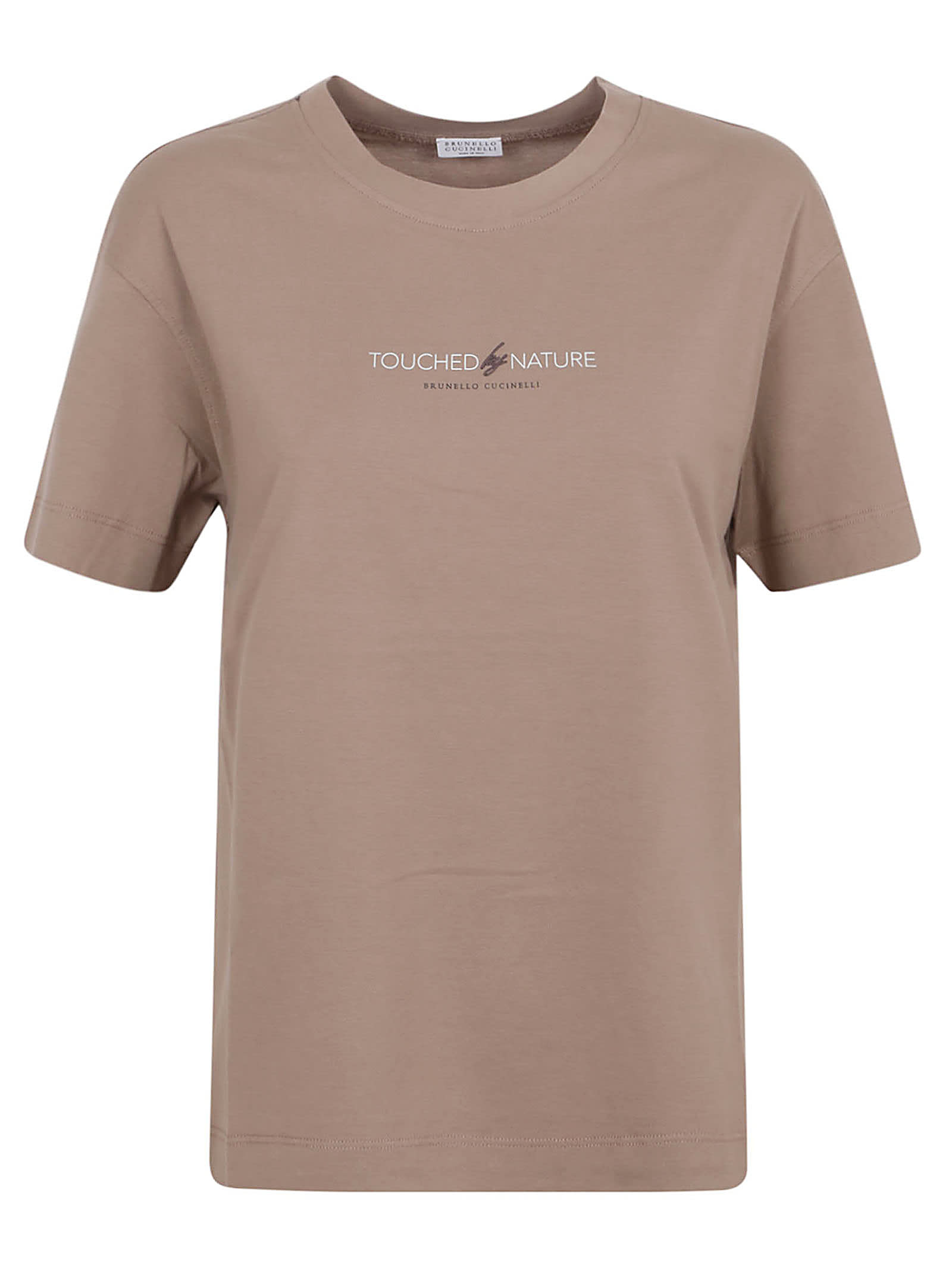 Brunello Cucinelli Lightweight Jersey T-shirt In Medium Brown