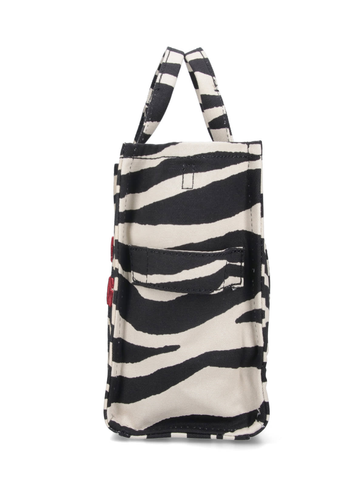 Shop Marc Jacobs Medium Tote Bag The Zebra Canvas In Crema