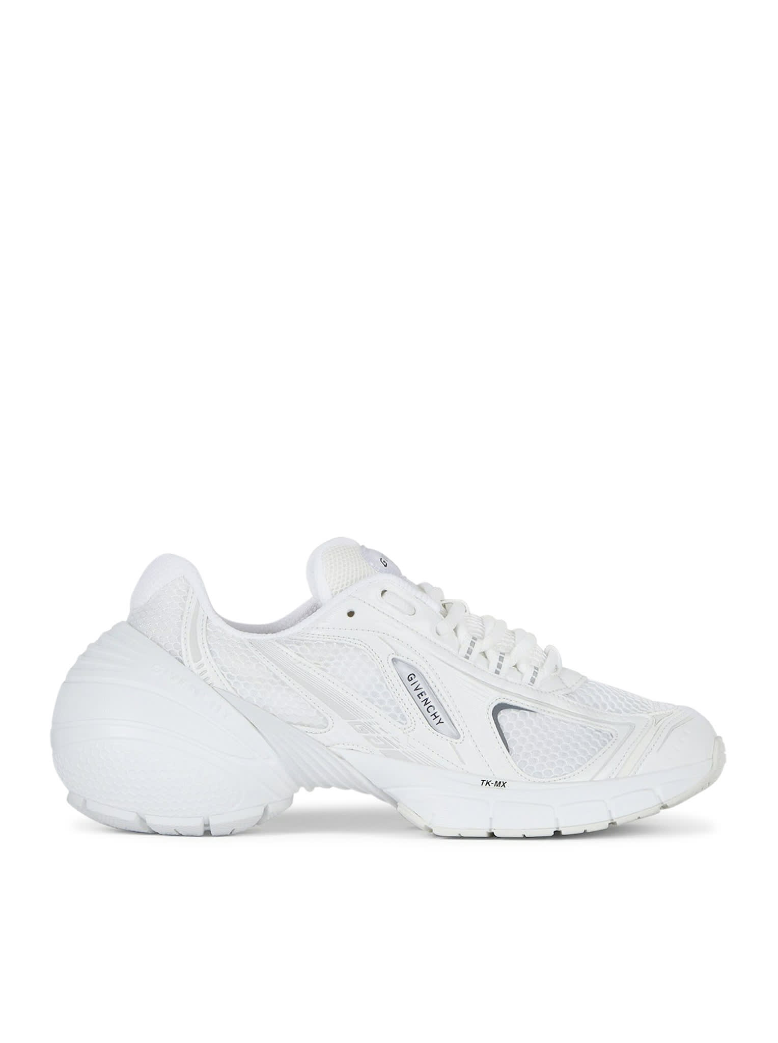 Givenchy White Mesh And Synthetic Leather Tk-mx Sneakers In Ivory