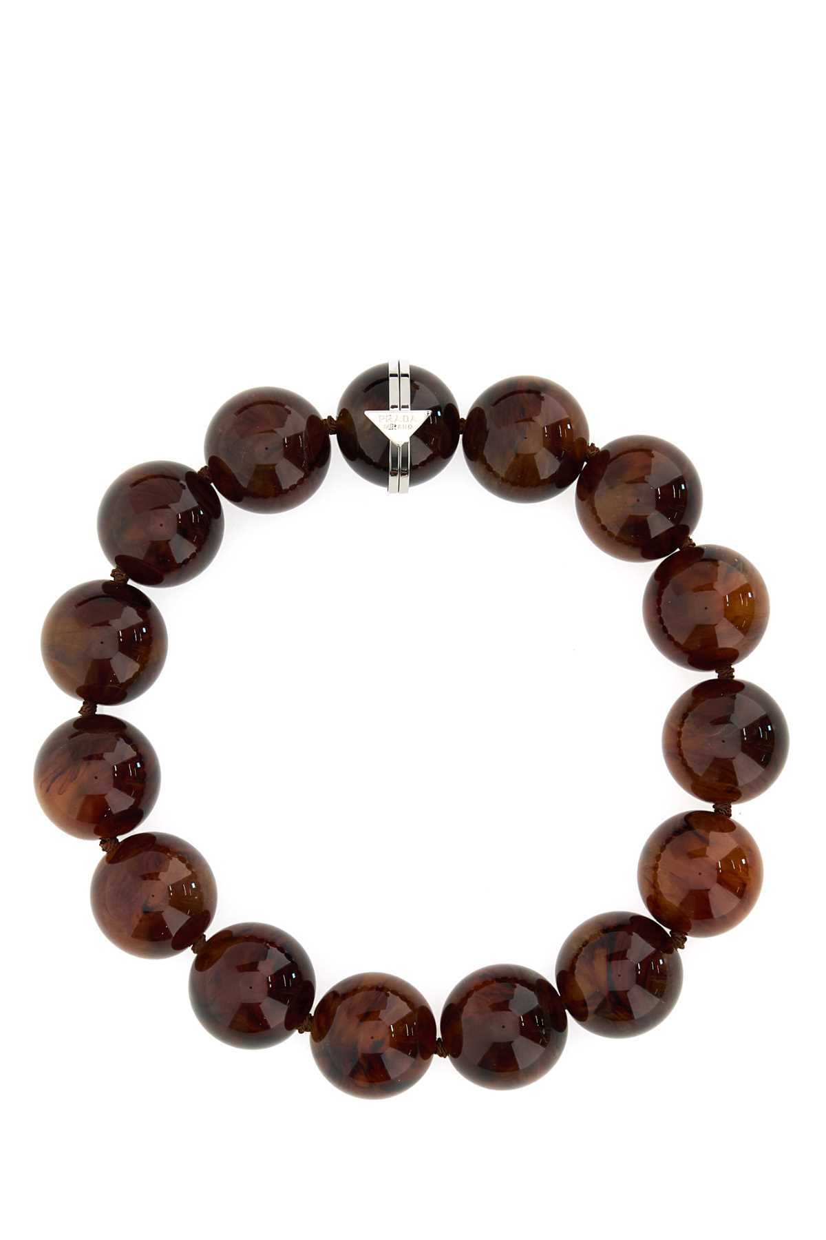 Prada Printed Pearls Necklace