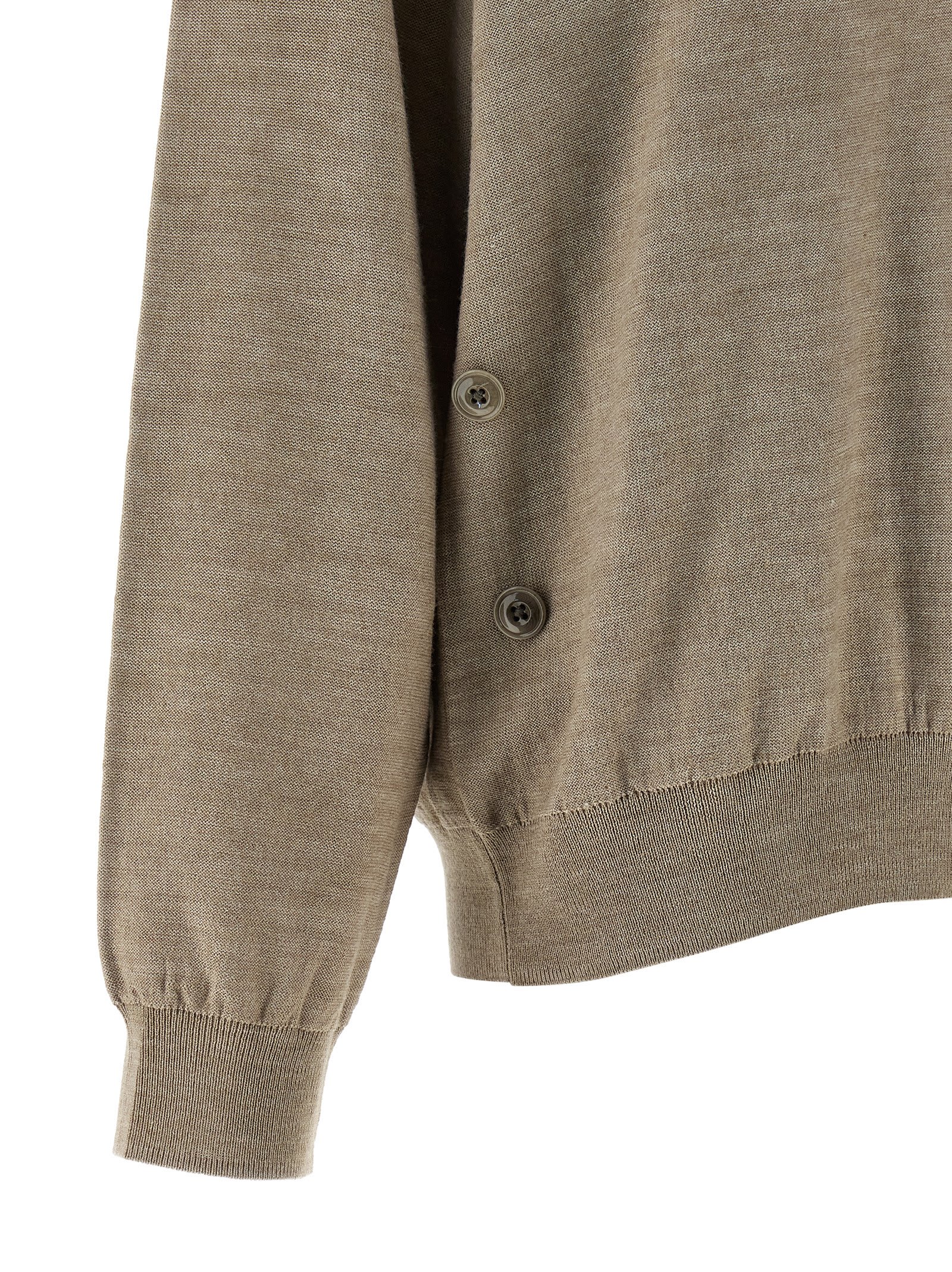 Lemaire Relaxed Twisted Cardigan In Neutral