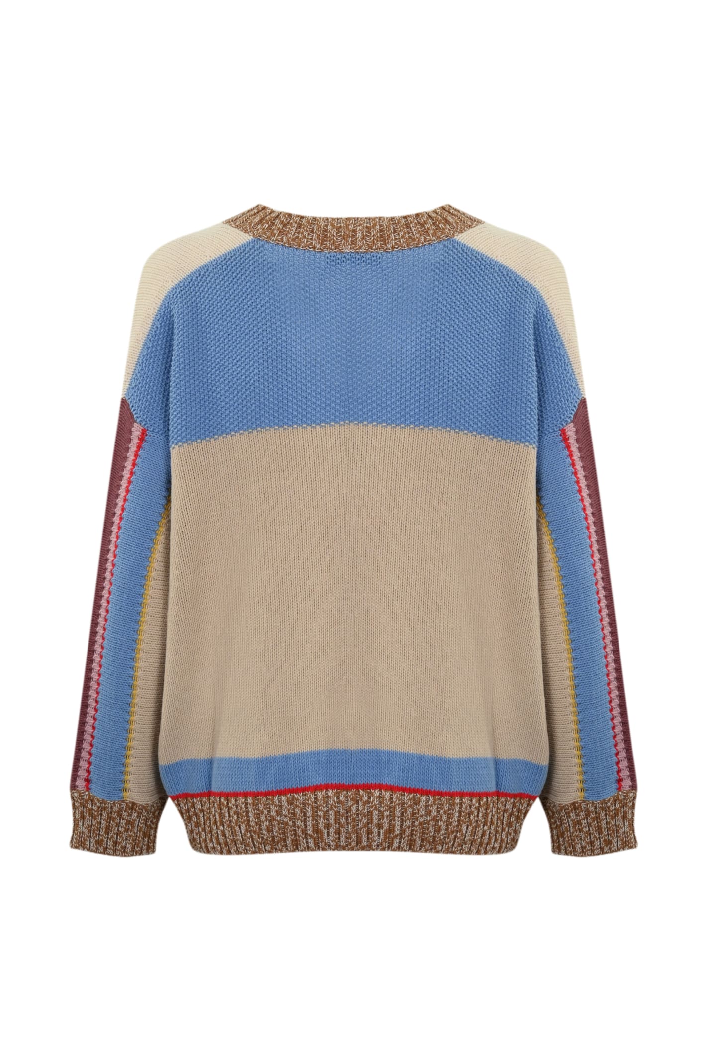 Shop Weekend Max Mara Giorno Cardigan In Cotton In Patchwork