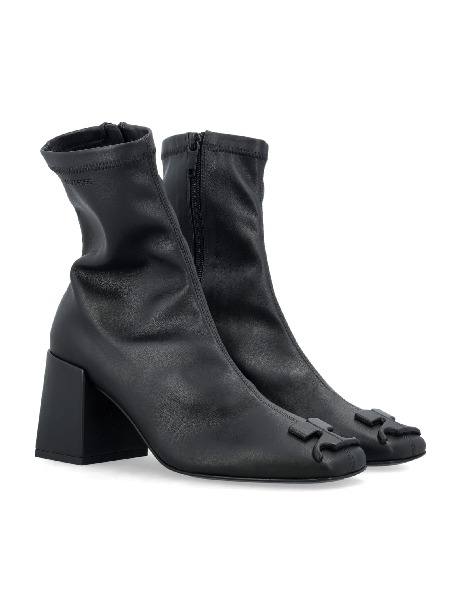 Shop Courrèges Re-edition Ankle Boots In Black