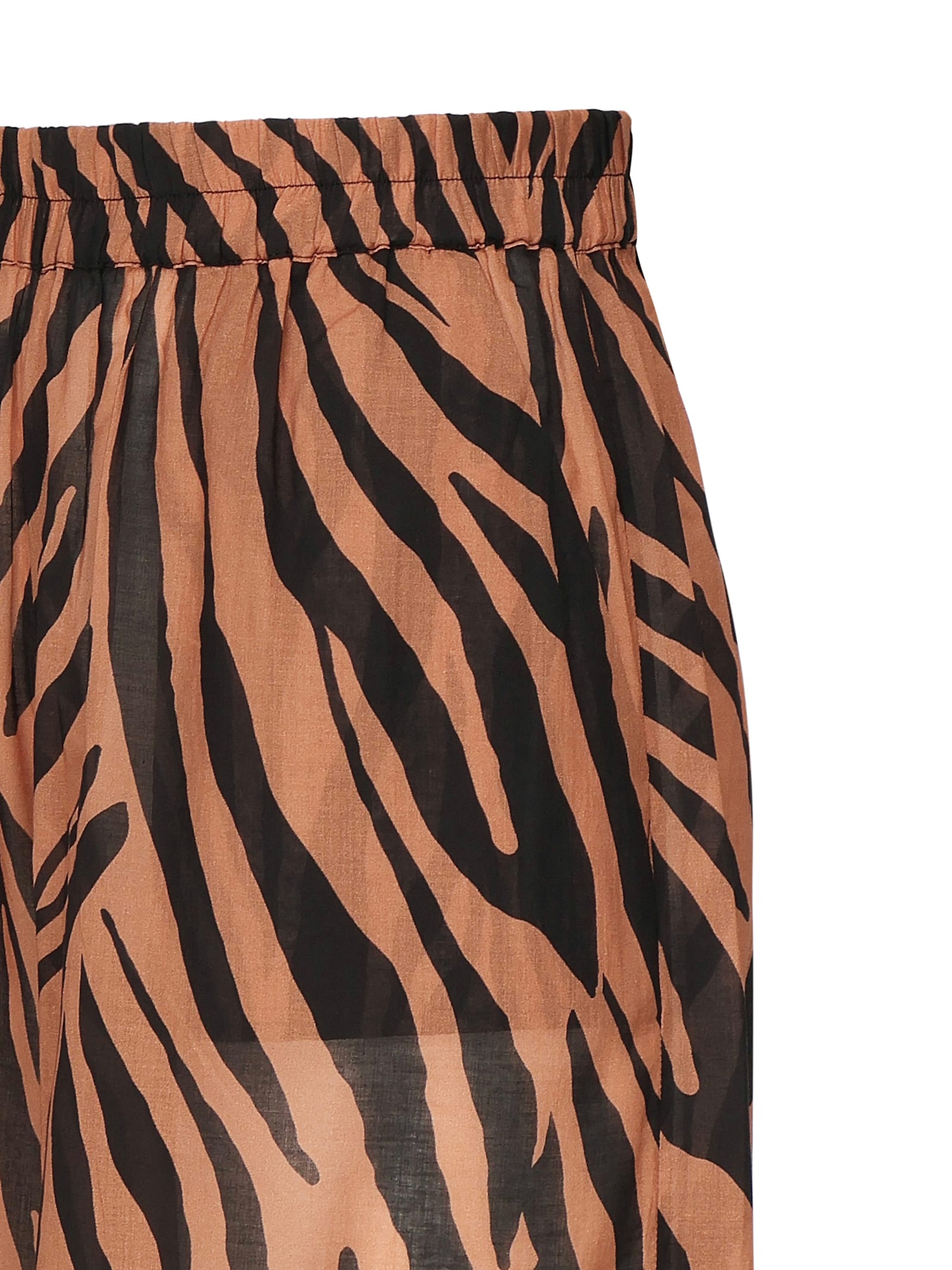 The Andamane Wiley Wide Leg Zebra Print Pants
