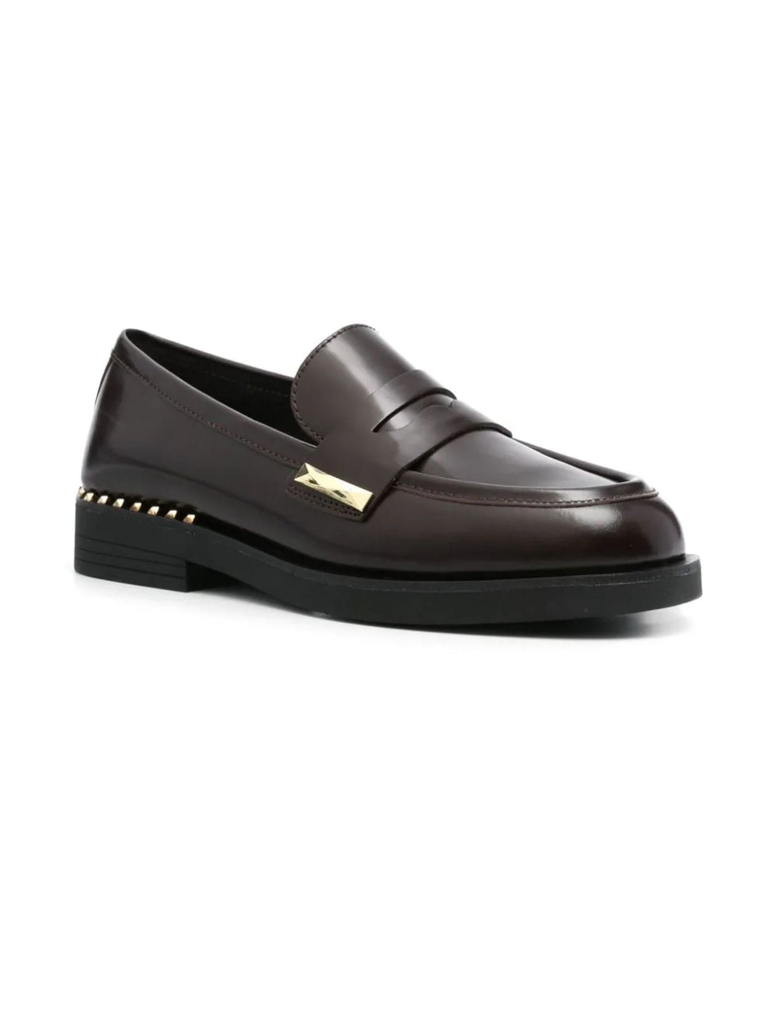 Shop Ash Bordeaux Red Calf Leather Whisper Loafers