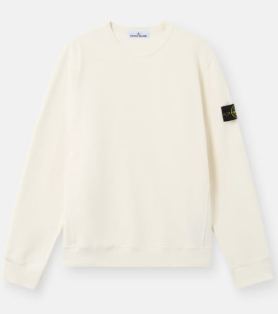 Stone Island 6100028 Brushed Cotton Fleece Sweatshirt In Multi