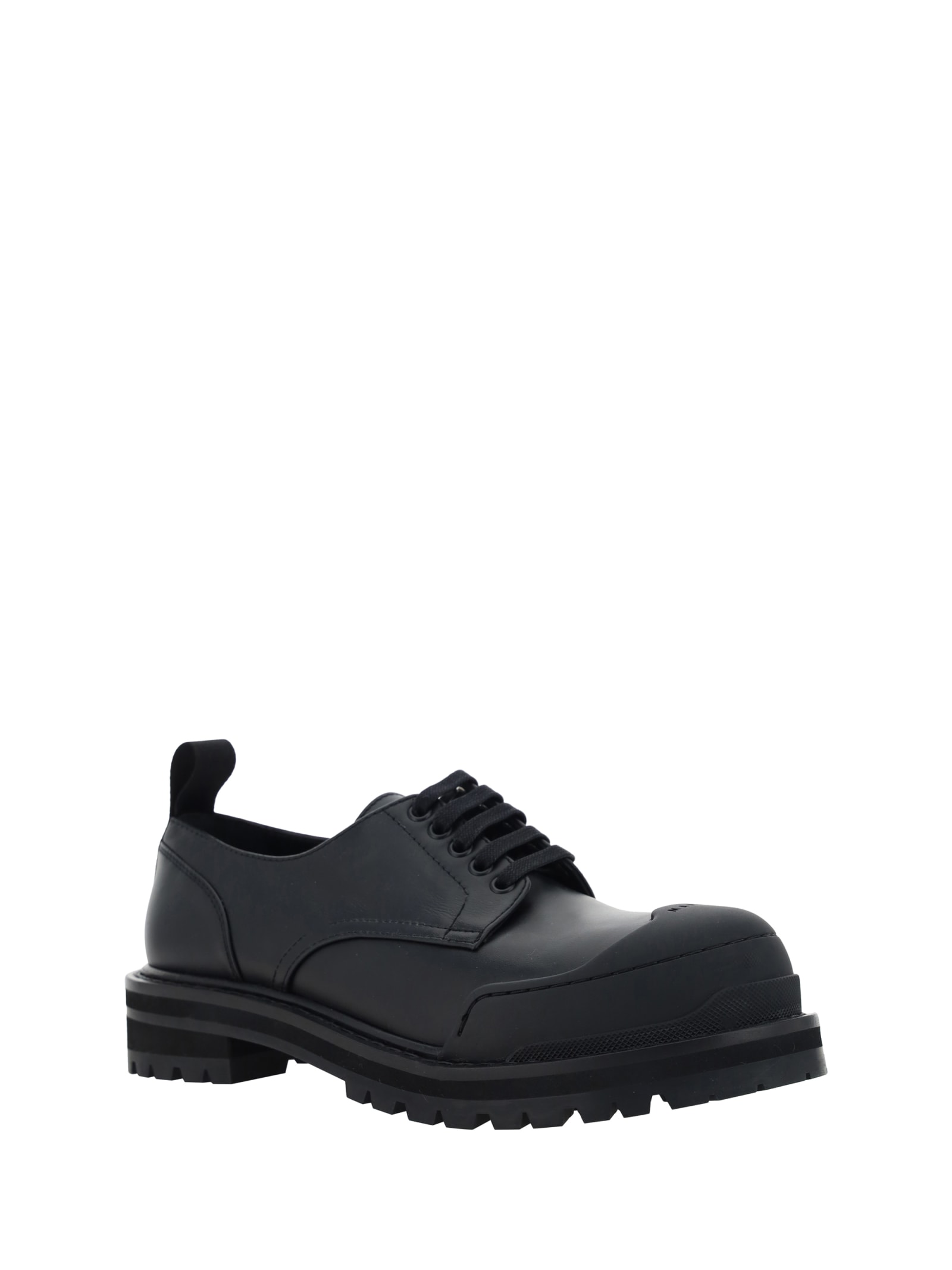 Shop Marni Dada Army Derby Shoes In Black