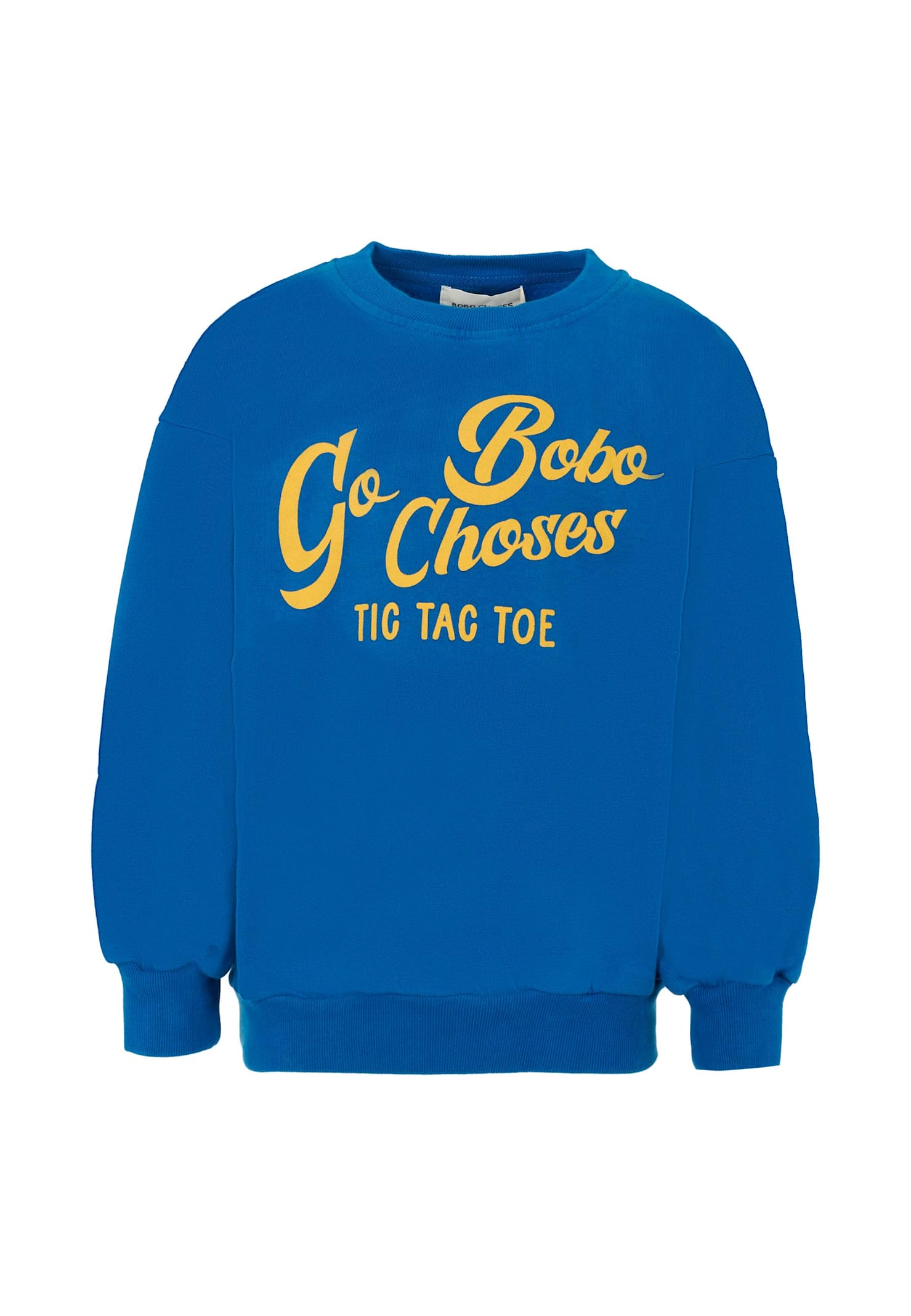 Bobo Choses Bleu Sweatshirt For Kids With Logo In Blue