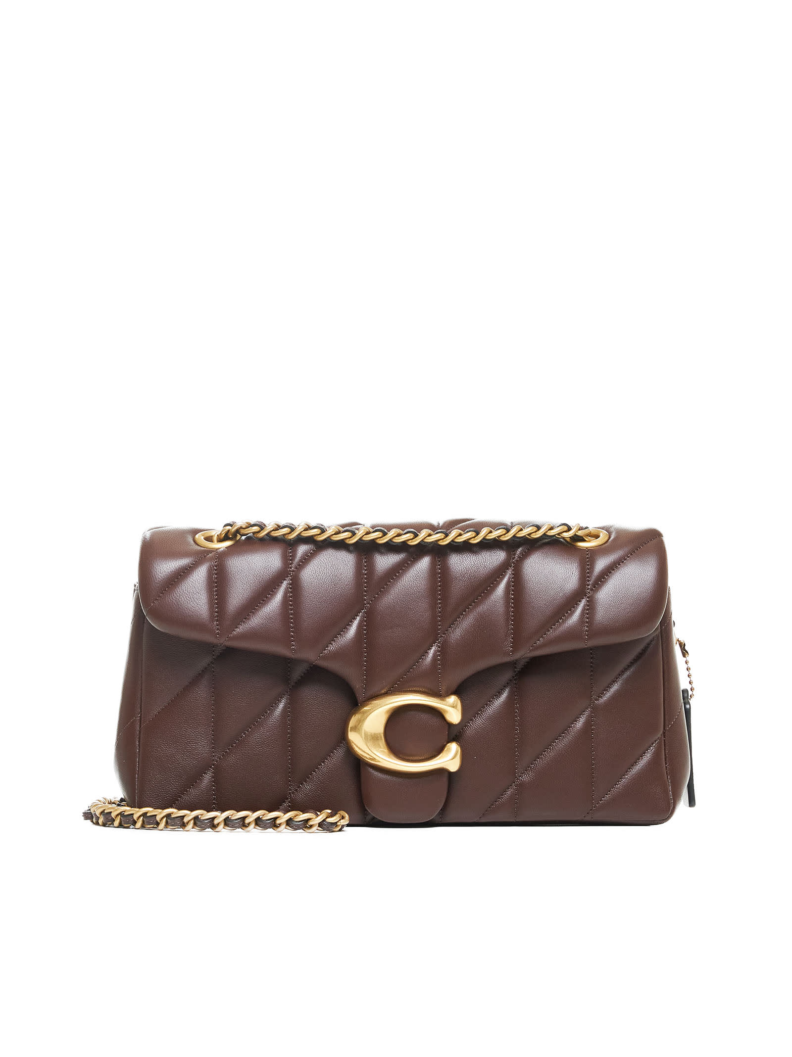 Coach Tabby Leather Crossbody Bag In Brown