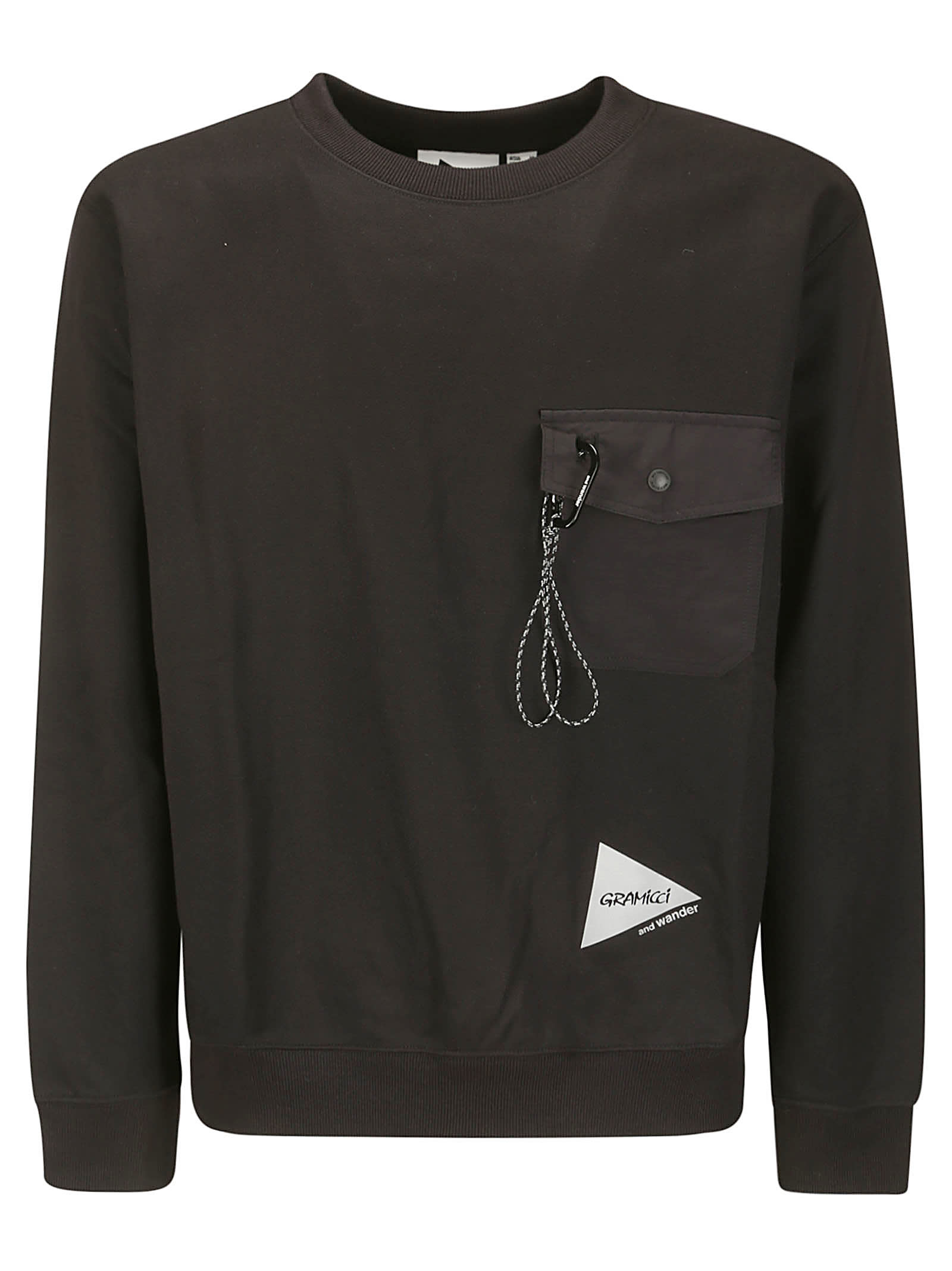 Shop Gramicci Print Sweatshirt In Black
