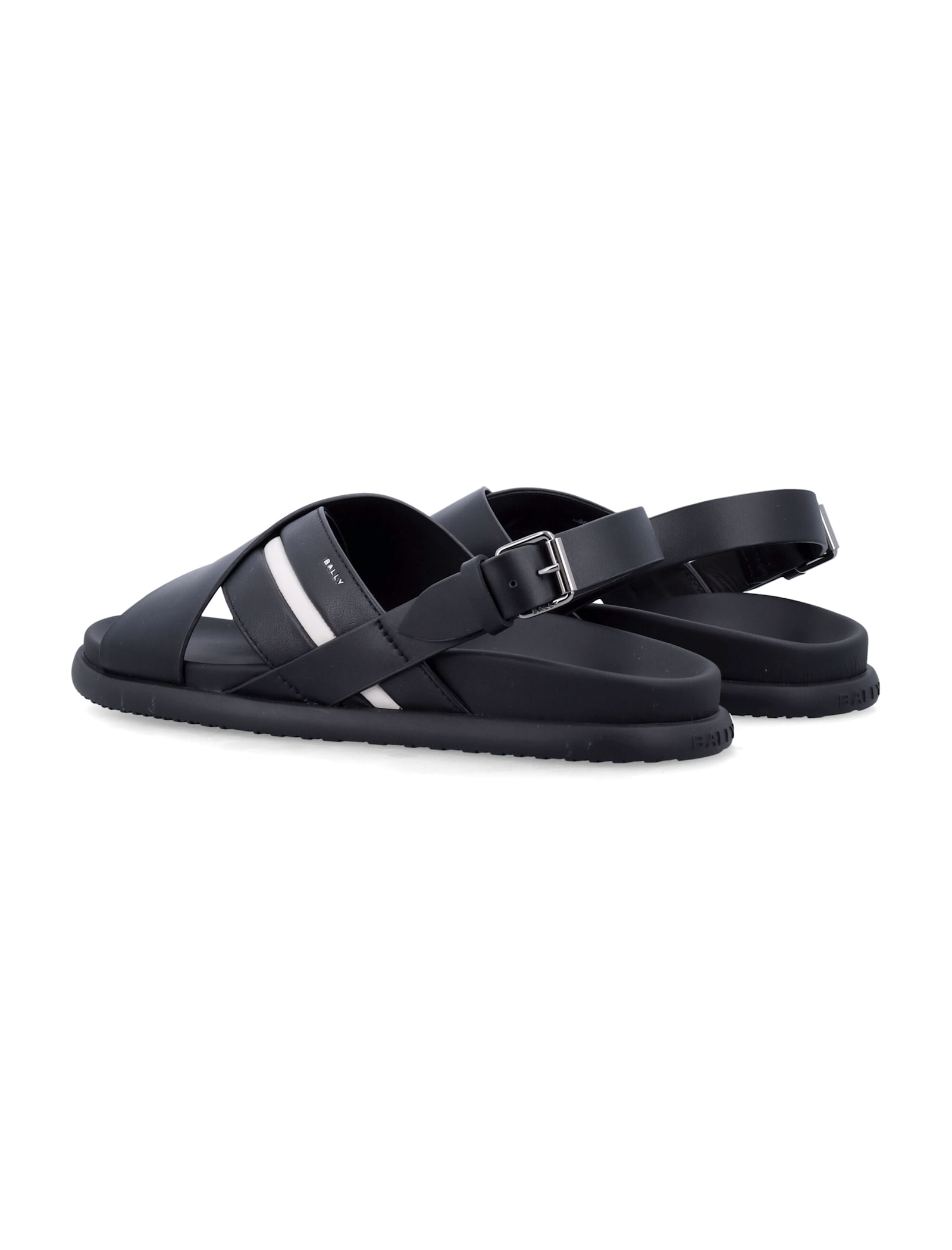 Bally Men's Nevada Sandals In Black/white
