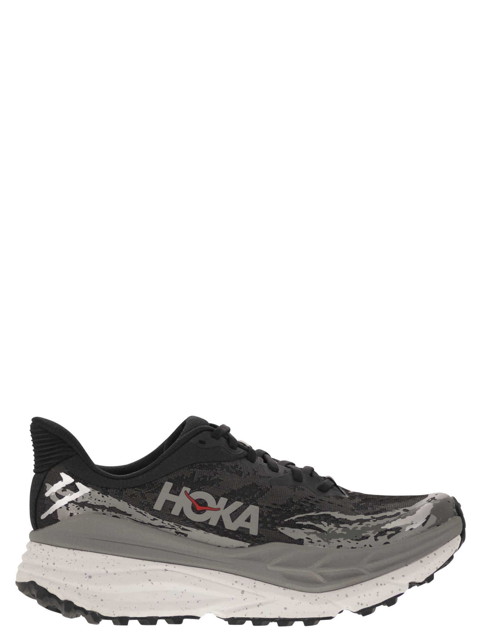 Shop Hoka Stinson 7 - Technical Fabric Trainers In Black