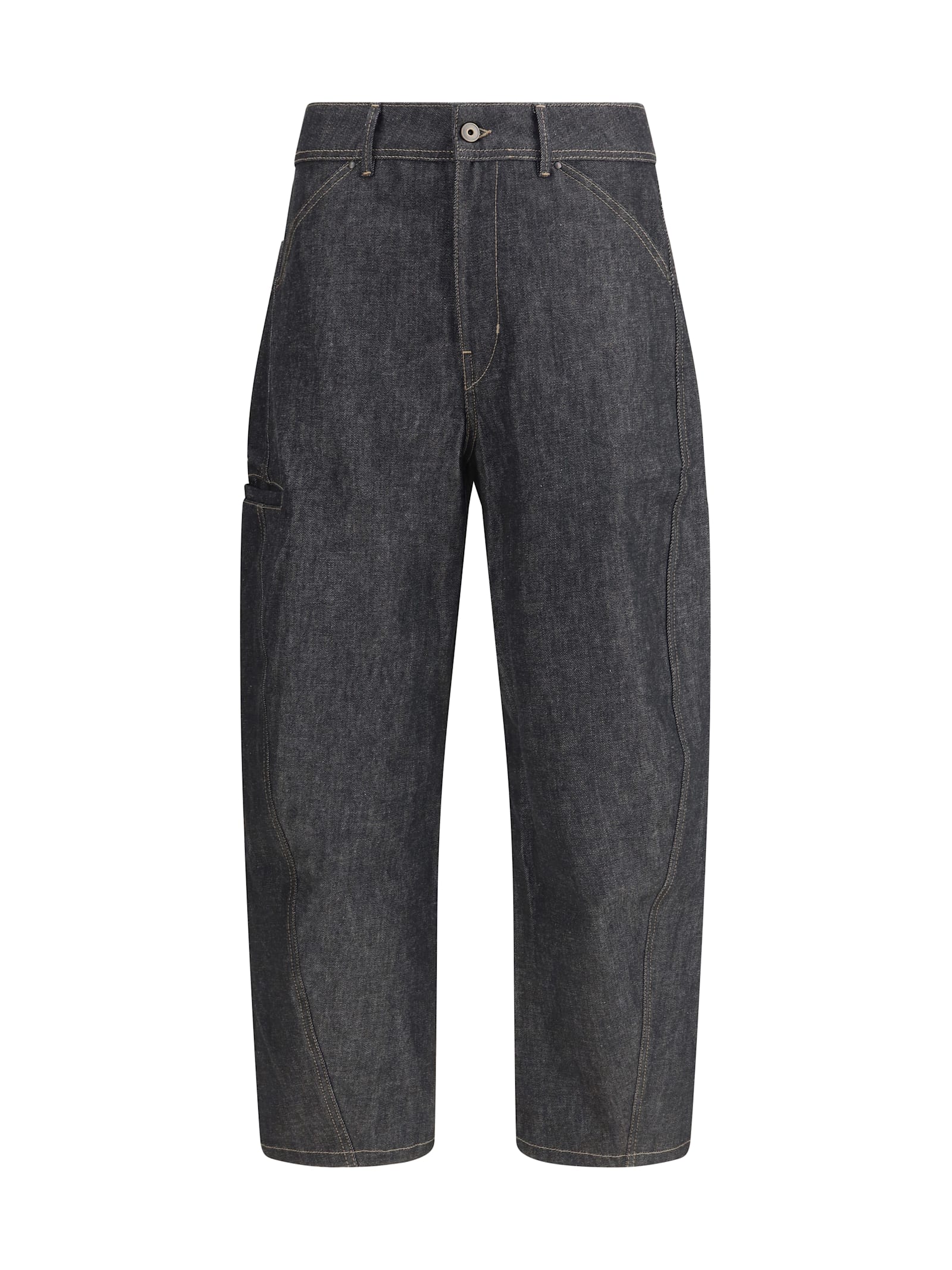 Lemaire Utility-inspired Trousers In Gray