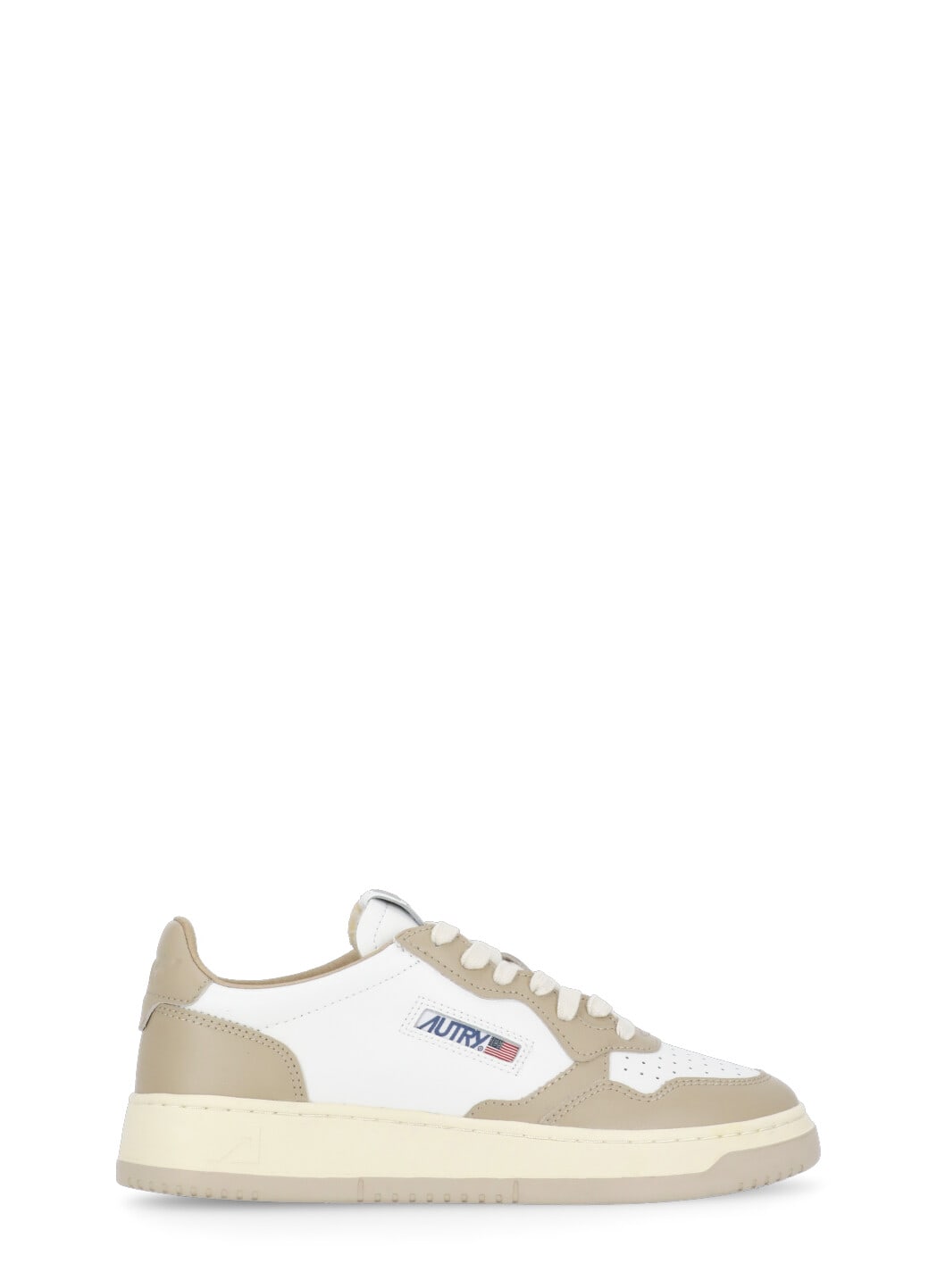 Shop Autry Sneakers Medalist Low In Beige