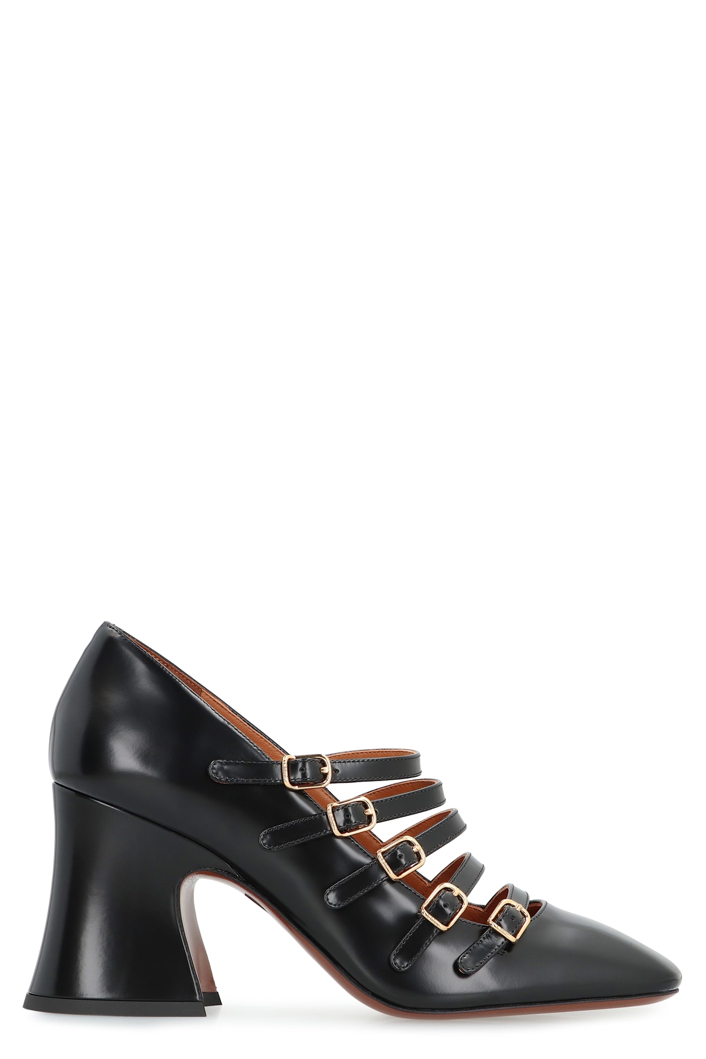 Chloé Janis Leather Pumps In Black