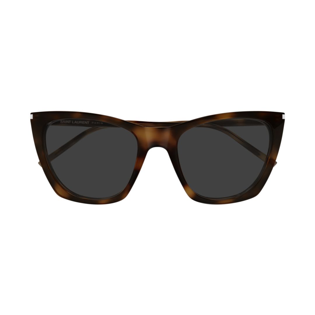 Saint Laurent Sl 214 Kate Thin002-havana-havana-grey In Blue