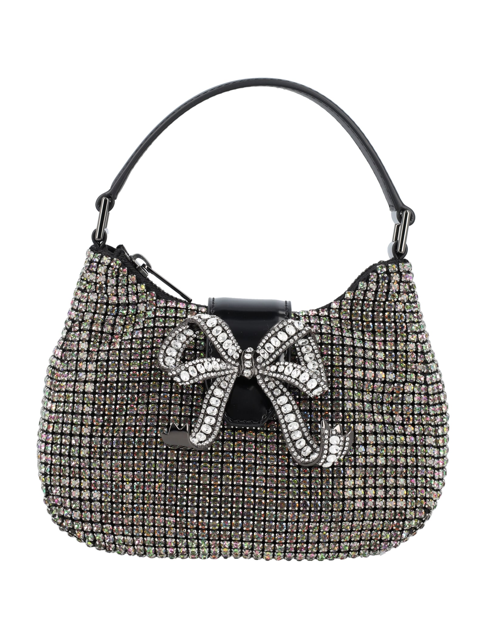 rhinestone Silver Polyester Handbag