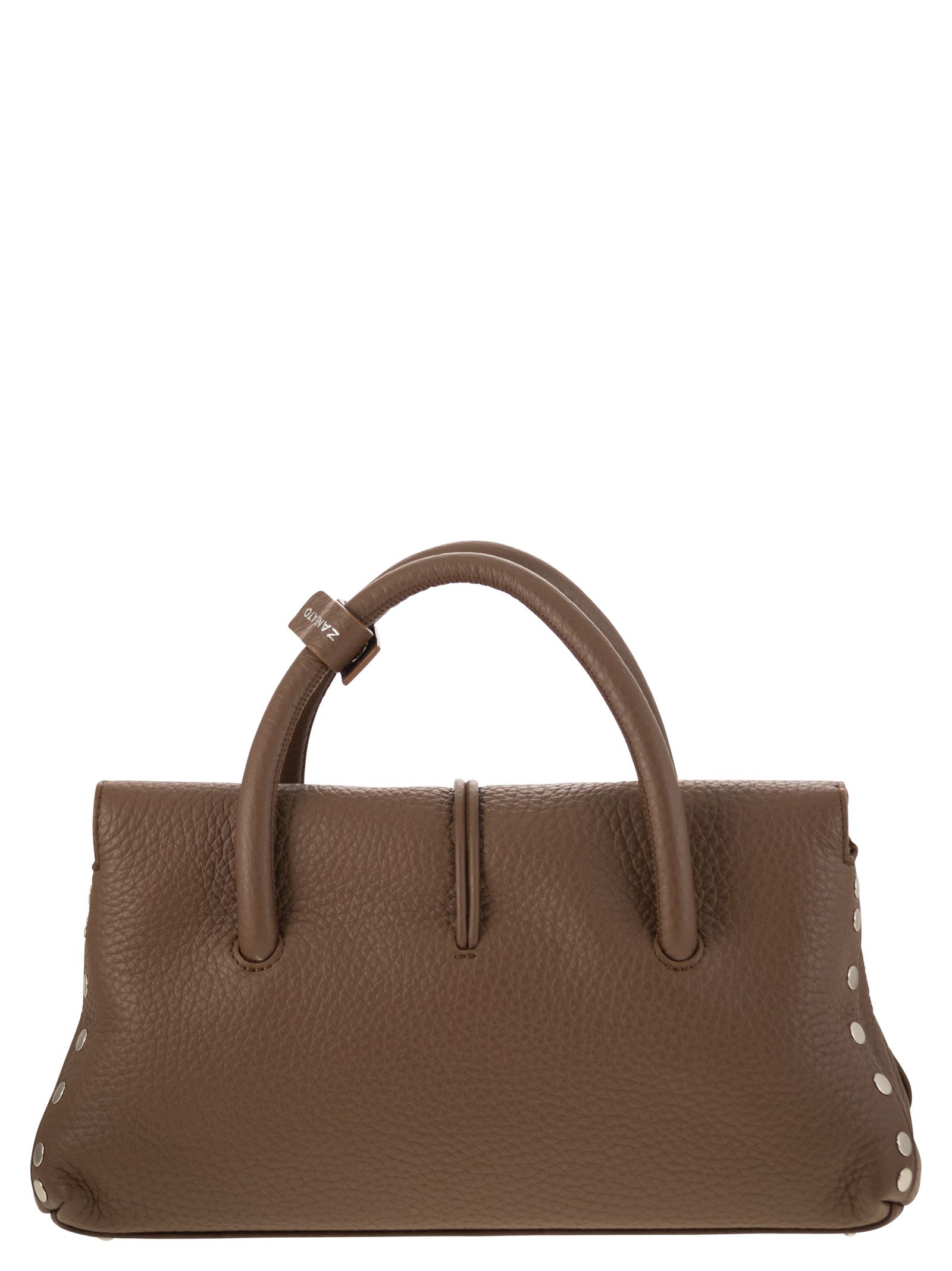 Zanellato Dotta - Grained Leather Bag S In Brown