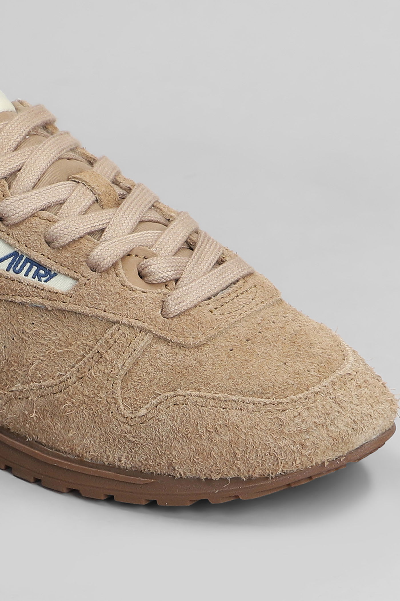 Autry Windspin Sneakers In Brown Suede In Brown