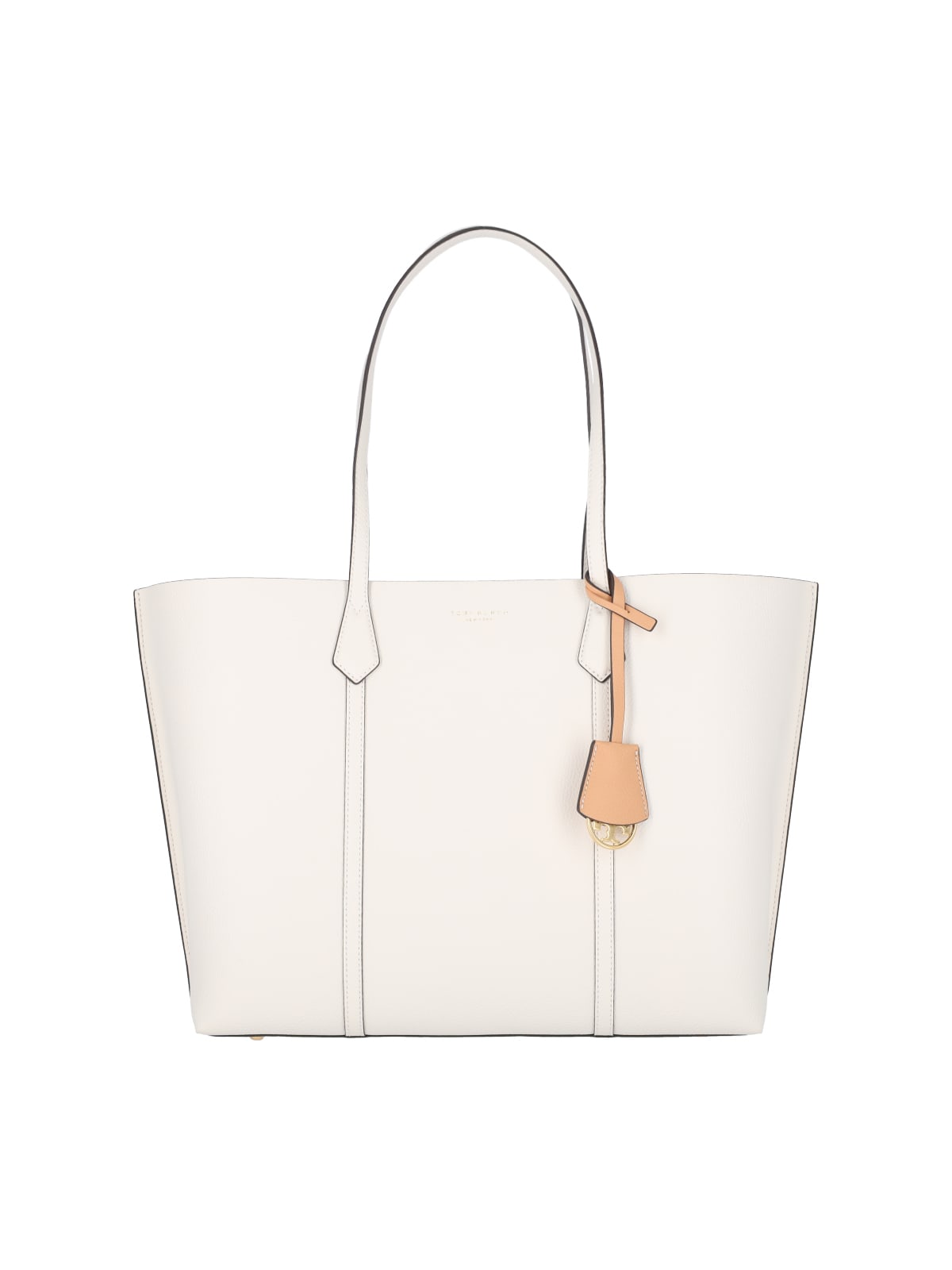 Shop Tory Burch Perry Tote Bag In Crema