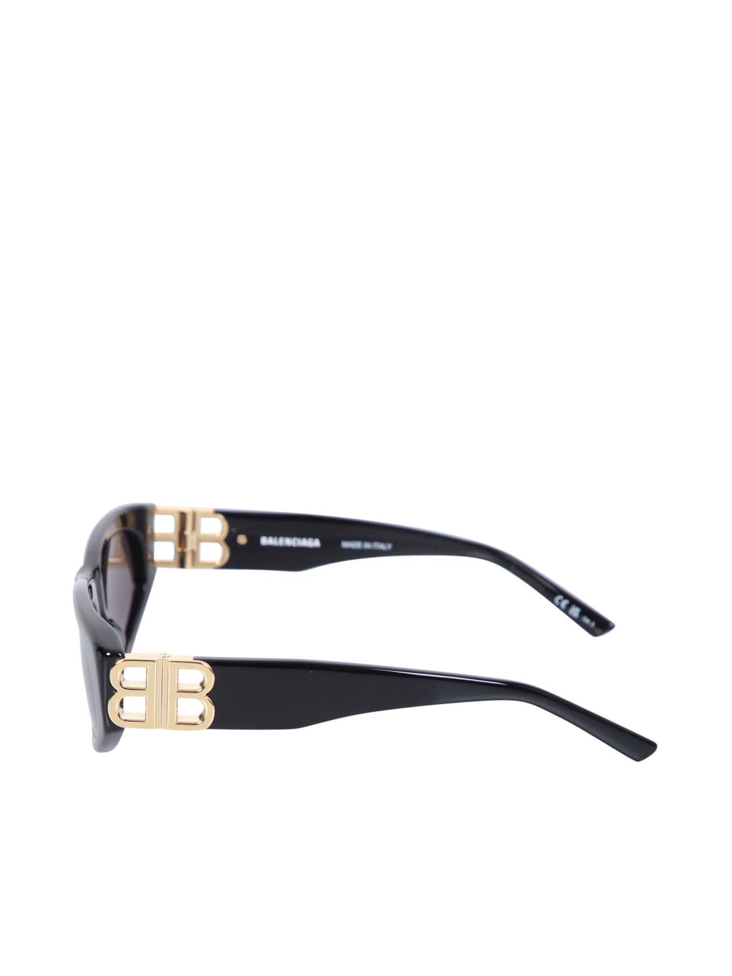 Shop Balenciaga Dinasty D-frame Black Sunglasses By