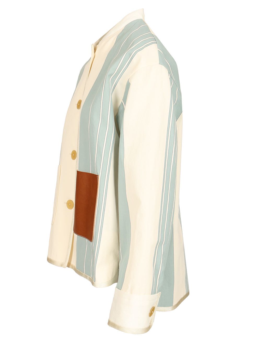 Shop Forte Forte Work Jacket In Light Blue