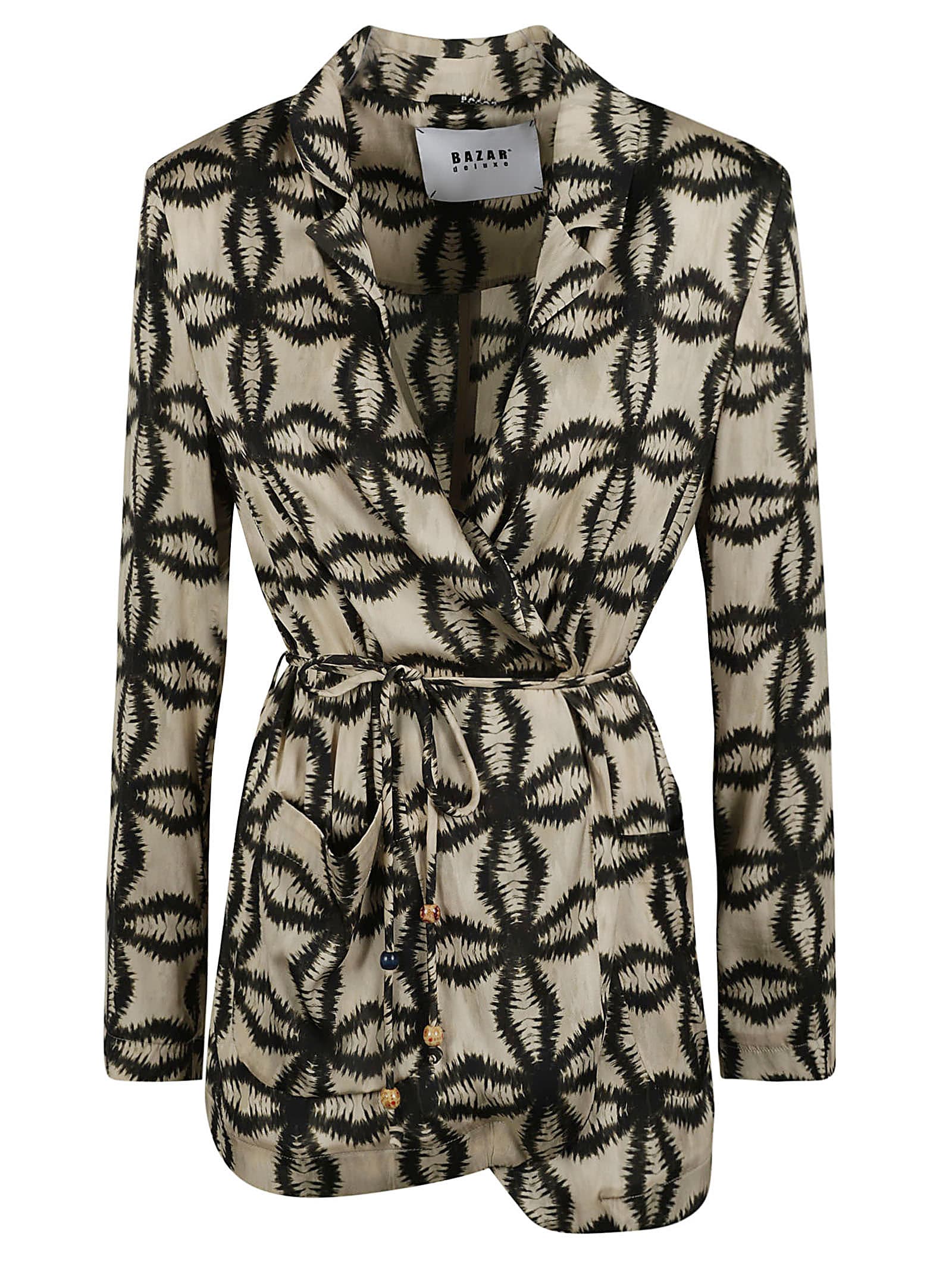 Printed Belted Cardi-coat