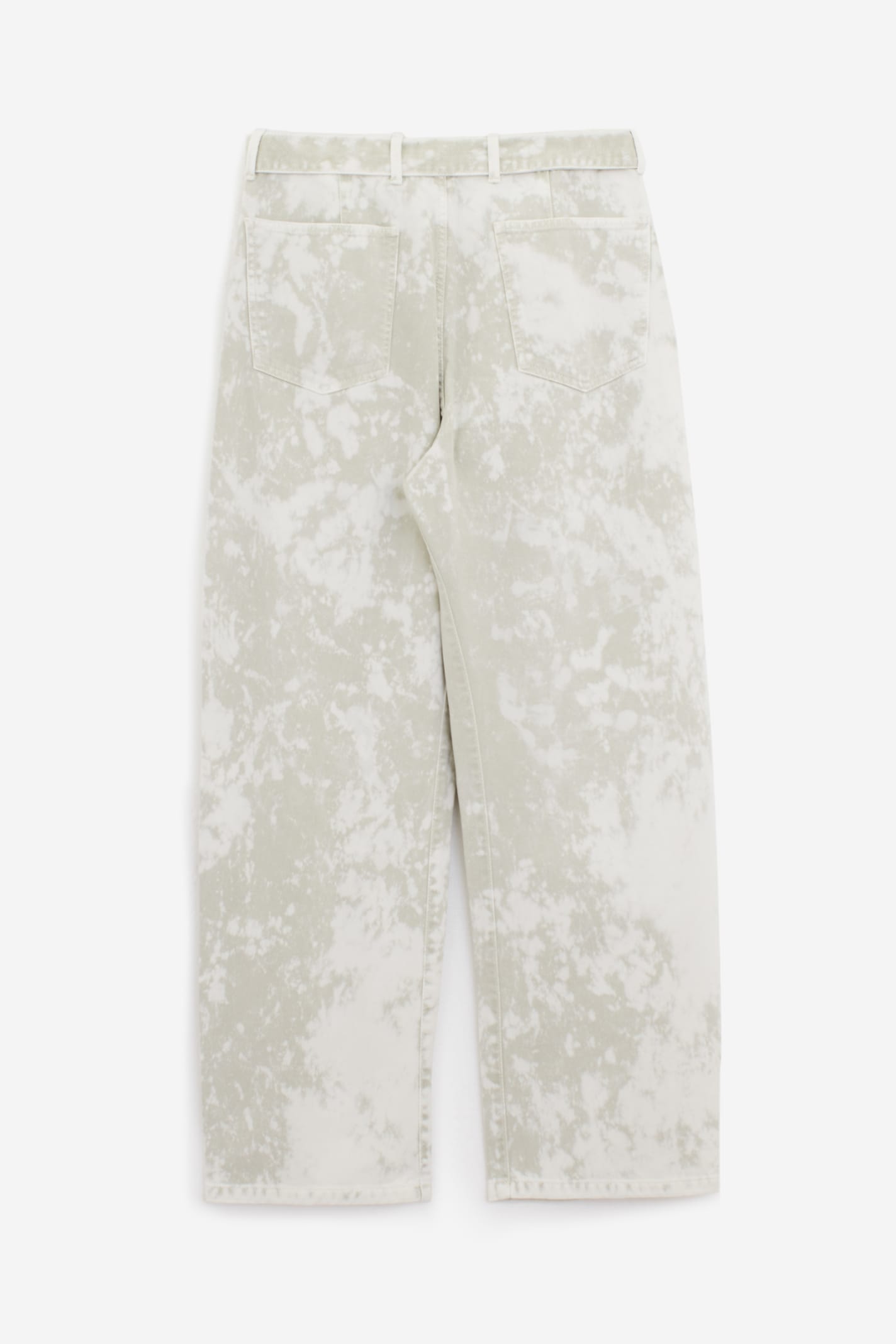 Shop Lemaire Twisted Belted Pants In Ice