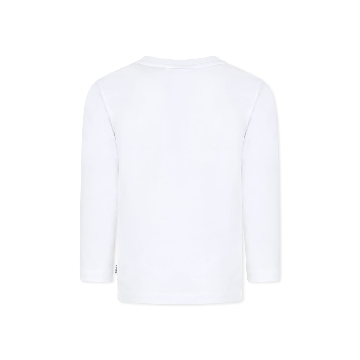 Hugo Boss White T-shirt For Boy With Logo In White